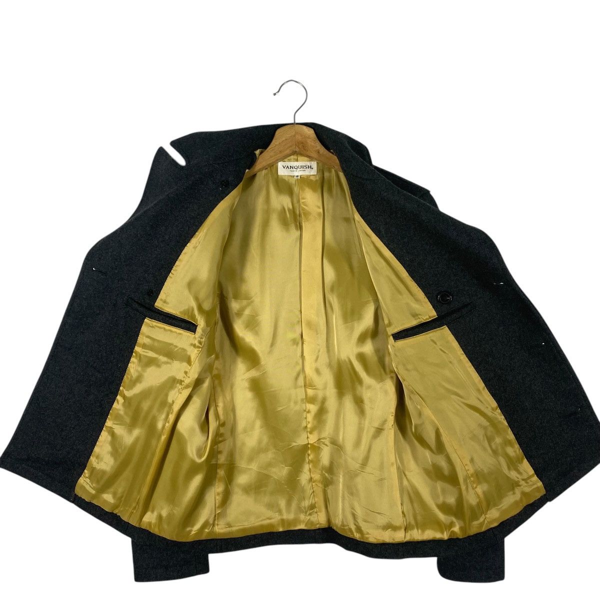 Vanquish Vintage Vanquish PeaCoat Short Coat Melton Double Coat Size US S / EU 44-46 / 1 - 7 Thumbnail