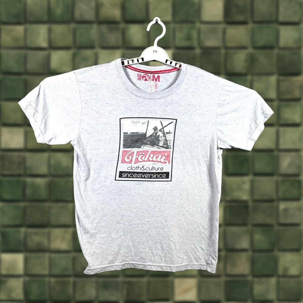 Vintage VINTAGE Fokai Exhaust the Body T-Shirt Men’s M Gray Graphic Print Crew Neck Shirt Size US M / EU 48-50 / 2 - 1 Thumbnail