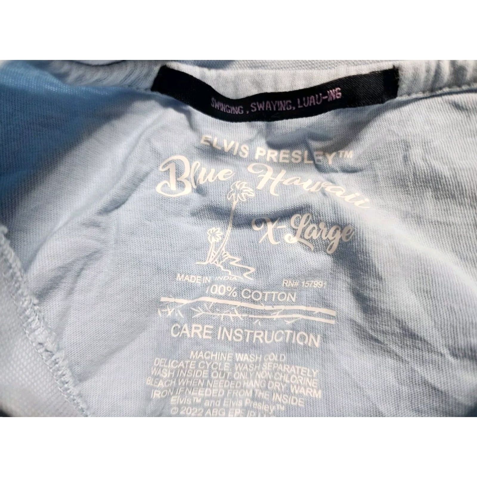 Vintage ELVIS PRESLEY BLUE HAWAII MUSIC T SHIRT Officially Licensed Mens XL Size US XL / EU 56 / 4 - 4 Thumbnail