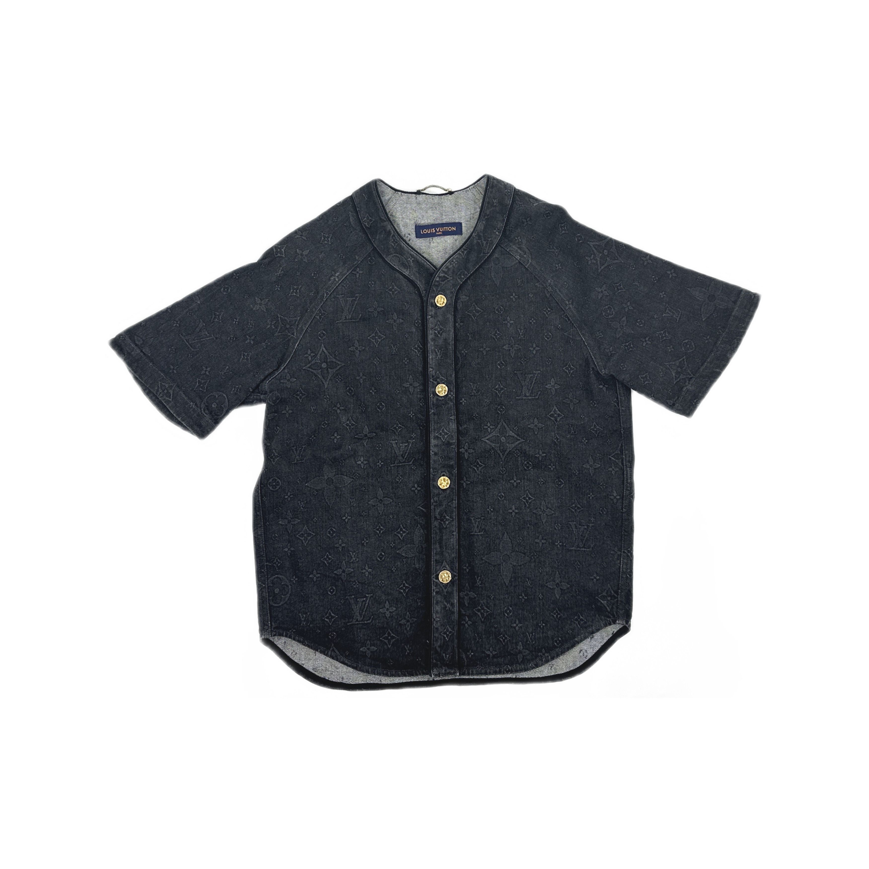 Louis Vuitton Louis Vuitton Monogram Denim Baseball Shirt Size L Size US L / EU 52-54 / 3 - 1 Thumbnail