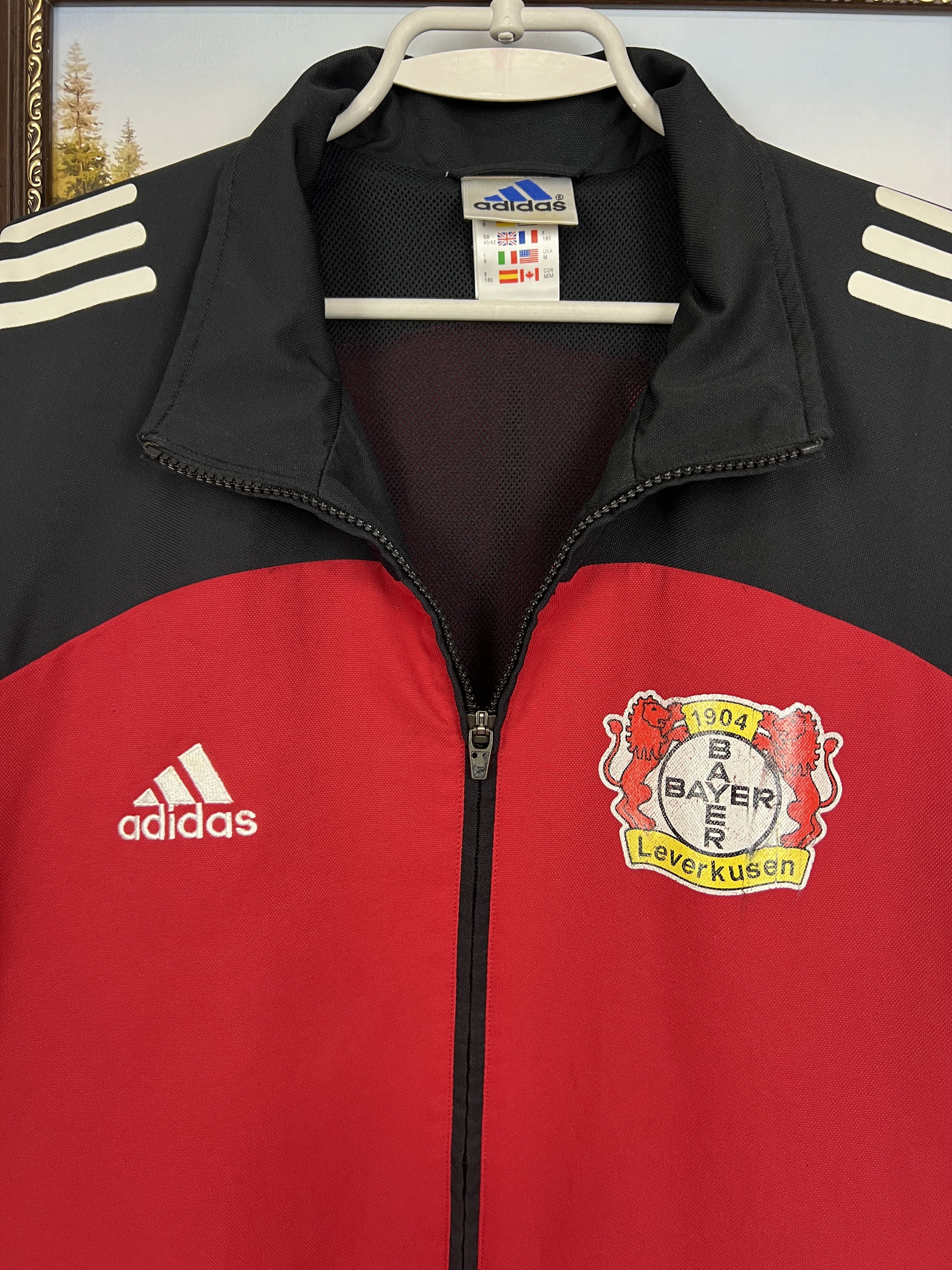 Adidas Vintage 90's Adidas Bayer 04 Leverkusen Football Jacket Size US M / EU 48-50 / 2 - 3 Thumbnail