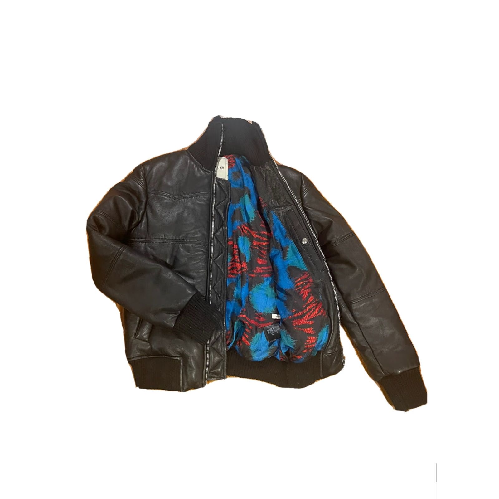 Kenzo KENZO x H&M Leather Bomber Jacket Spring Black XS SS16 Rare Limited Mens Size US XS / EU 42 / 0 - 3 Thumbnail
