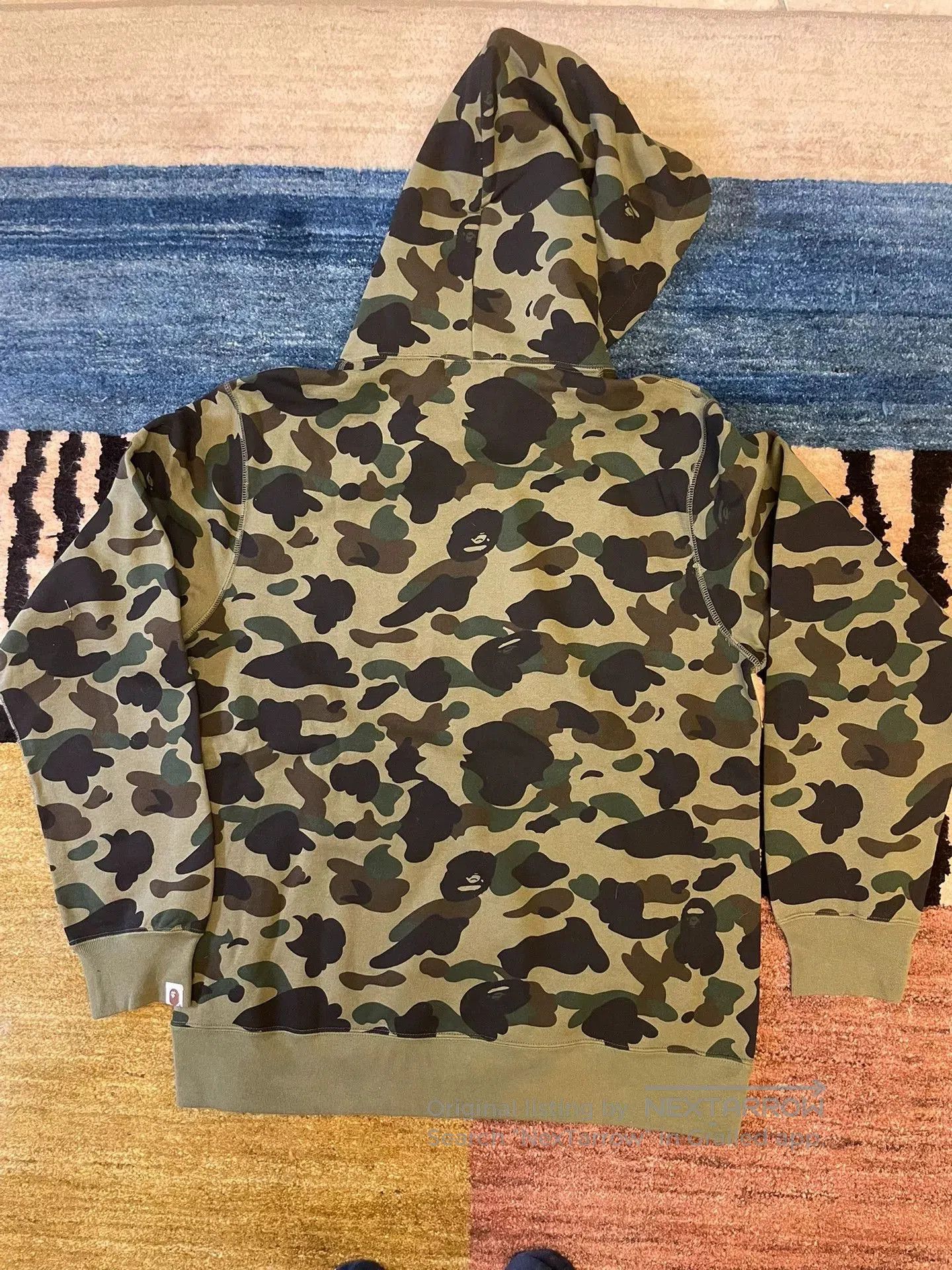 Bape Bape Classic Green Camo Hoodie. Size US XXL / EU 58 / 5 - 5 Thumbnail