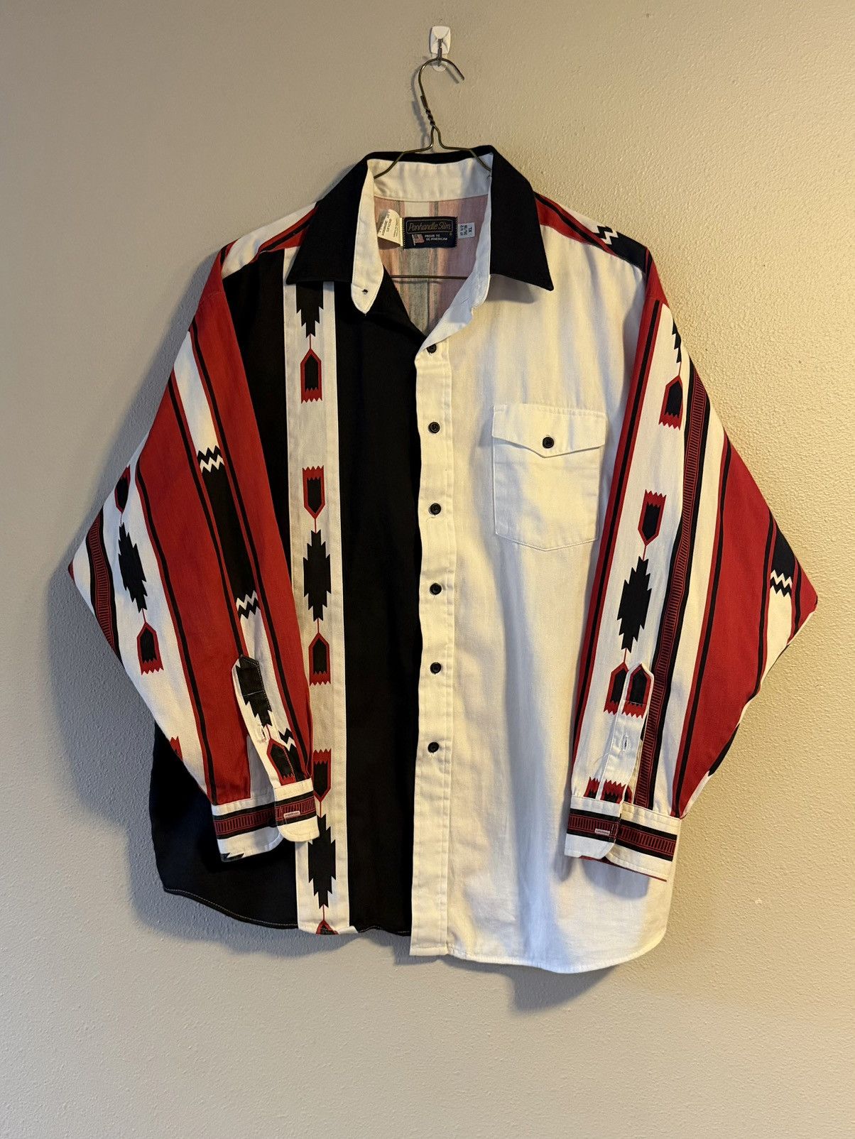 Panhandle Slim vtg 90s aztec vertical striped button down shirt Size US XL / EU 56 / 4 - 1 Thumbnail