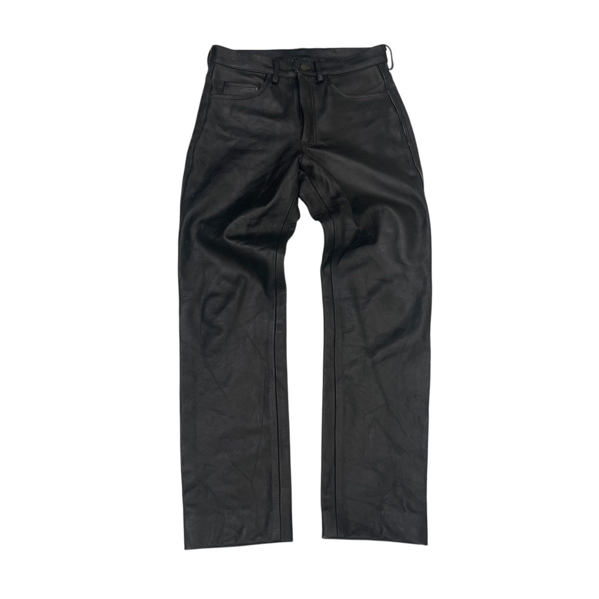 Japanese Brand Vintage 90s Dog House Leather Pants Size US 32 / EU 48 - 9 Thumbnail