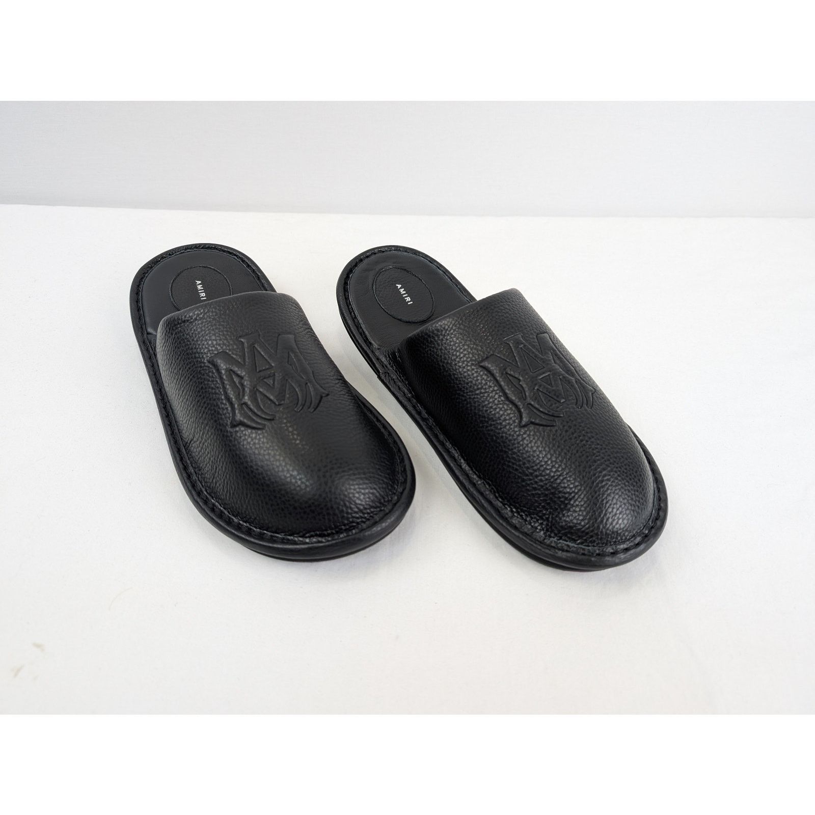 Amiri o1rshd1 Lux Leather Slipper Sandal in Black Size US 11 / EU 44 - 7 Thumbnail