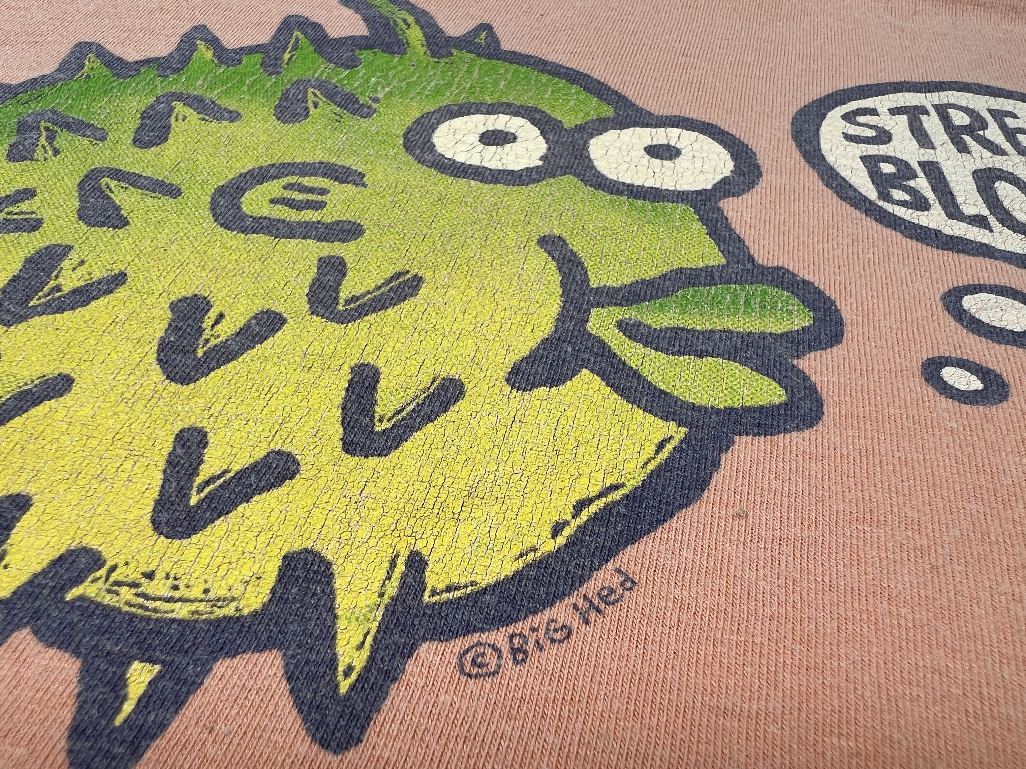 Vintage Vintage 90s Chill Stress Blows Sea Saba Big Hed T-Shirt Size US XL / EU 56 / 4 - 3 Thumbnail
