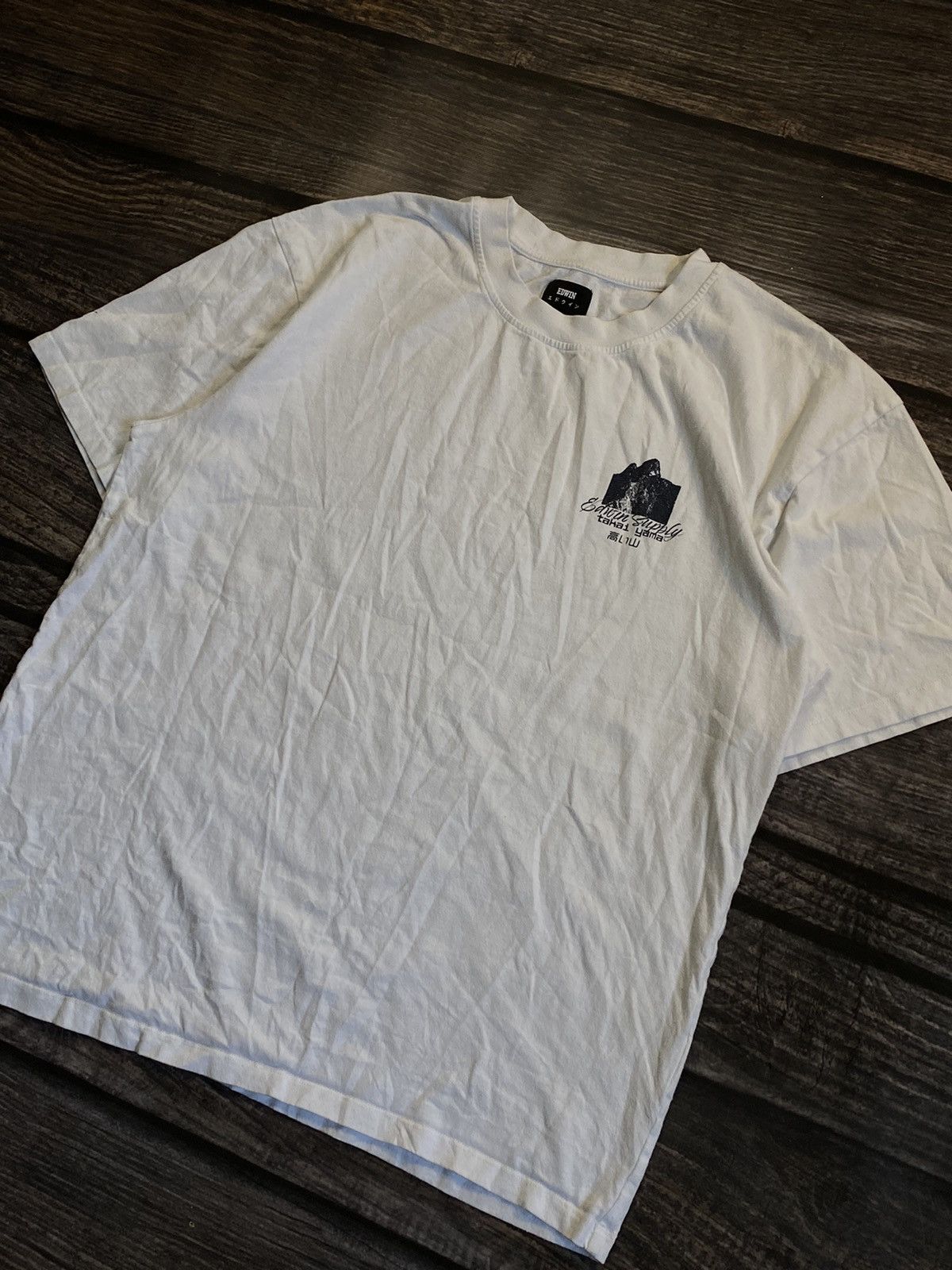 Edwin × Japanese Brand ⚡️ EDWIN JAPAN MOUNTAIN TEE Size US L / EU 52-54 / 3 - 4 Thumbnail