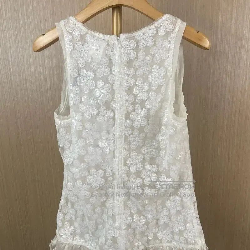 Chanel Chanel White Polyester Women's Cardigan . Size M / US 6-8 / IT 42-44 - 2 Thumbnail