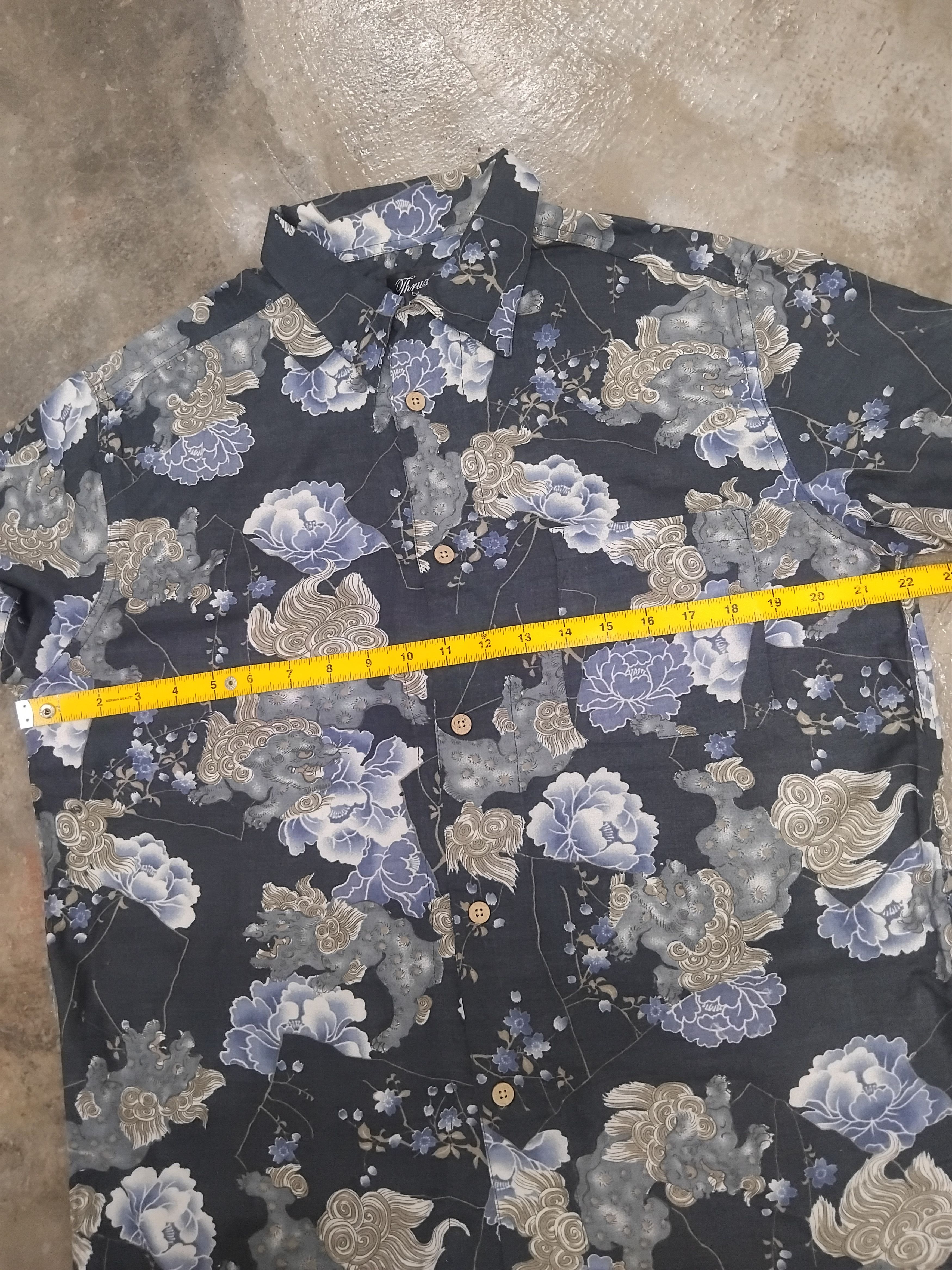 Japanese Brand 💥Thruxton japan tradition 100% rayon Hawaiian shirt Size US L / EU 52-54 / 3 - 9 Thumbnail