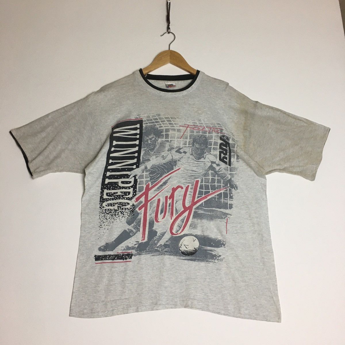 Fruit Of The Loom × Vintage Vintage FURY WINNIPEG Tee Size US M / EU 48-50 / 2 - 1 Thumbnail