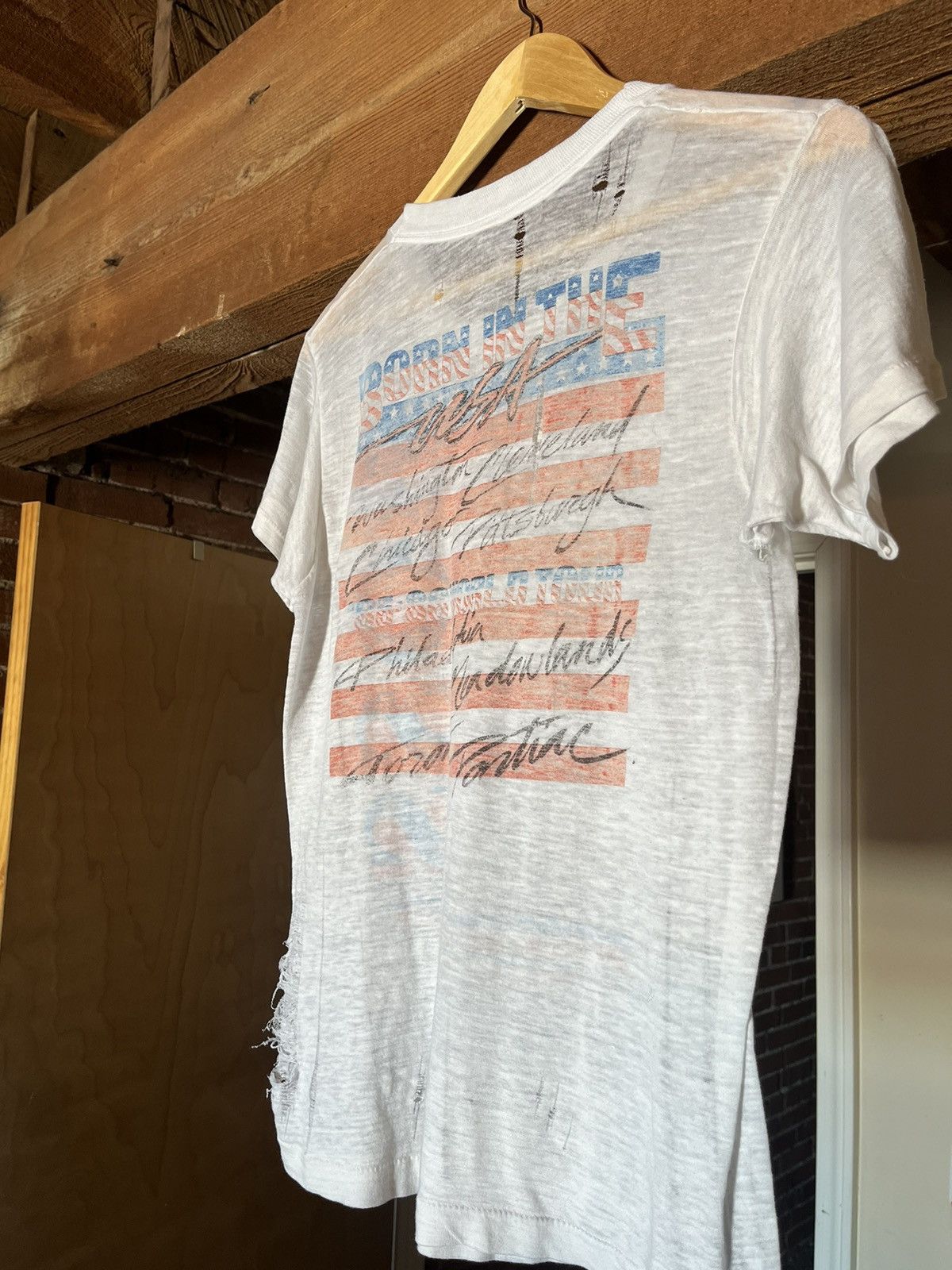 Vintage BORN IN THE USA - Bruce Springsteen- World Tour 85-86 SMALL Size US S / EU 44-46 / 1 - 2 Thumbnail