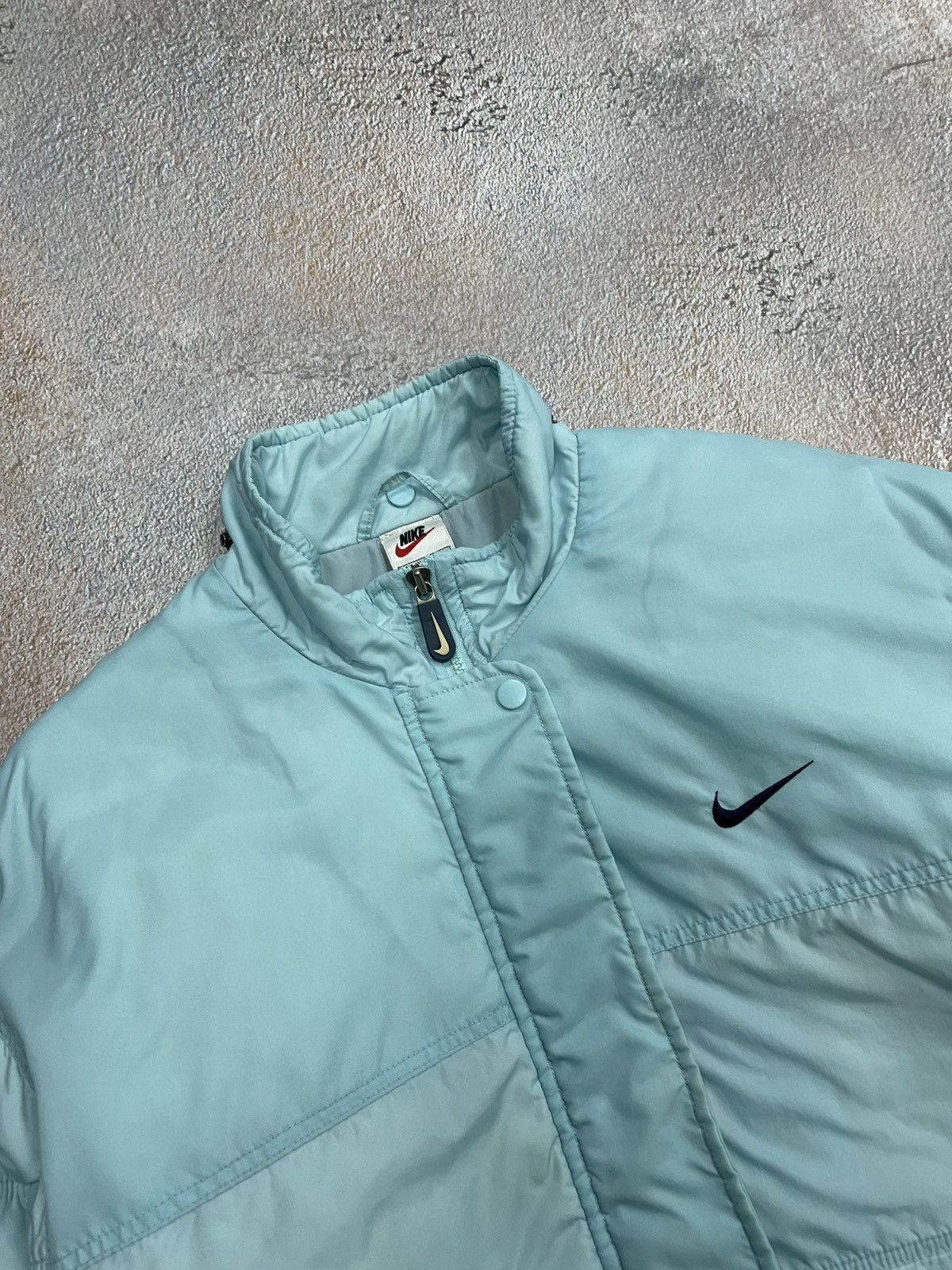 Nike Vintage Nike Big Swoosh Nylon Bomber Jacket Size US S / EU 44-46 / 1 - 5 Thumbnail