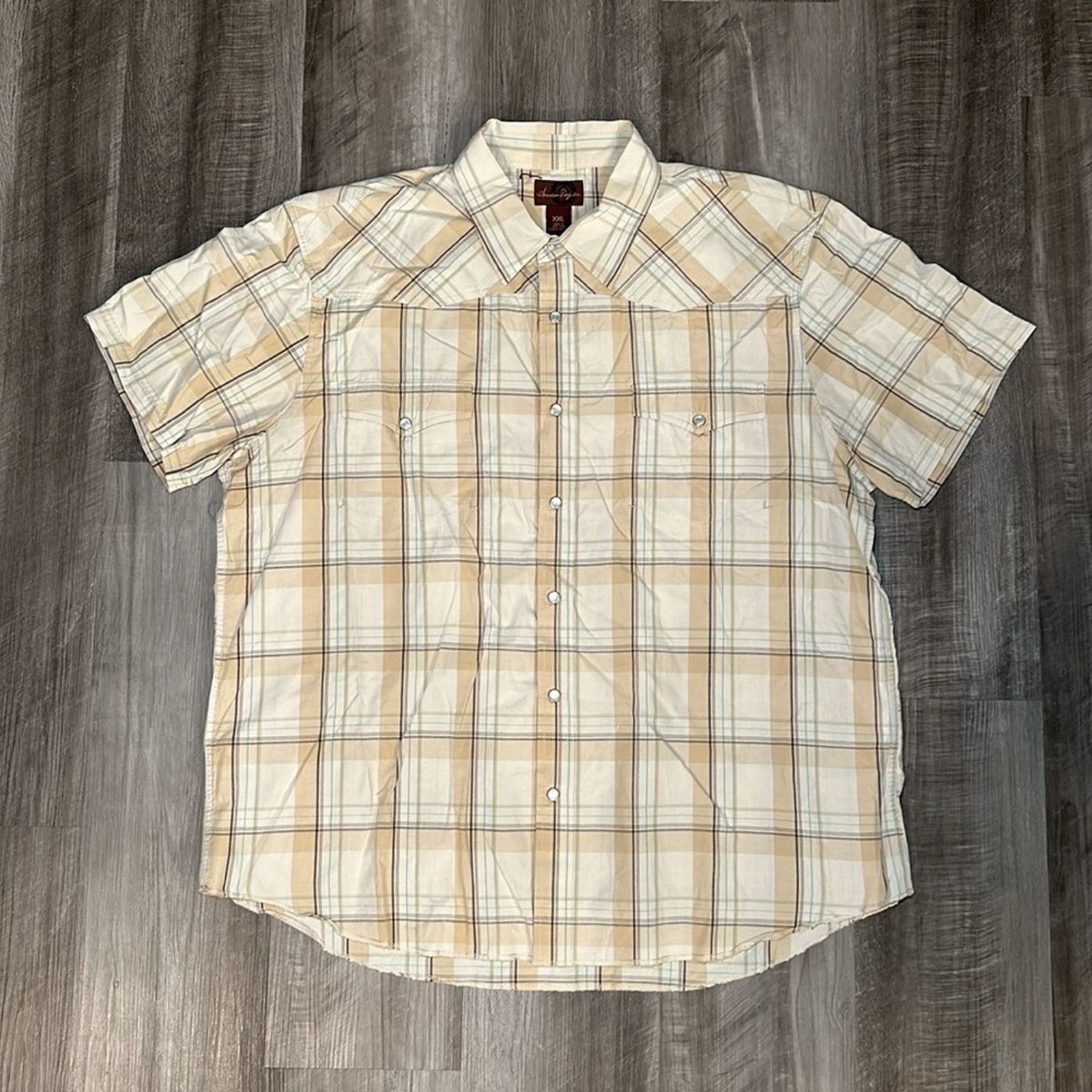 Other American Rag Cie Western Short Sleeve Pearl Snap - 2XL Size US XXL / EU 58 / 5 - 2 Thumbnail