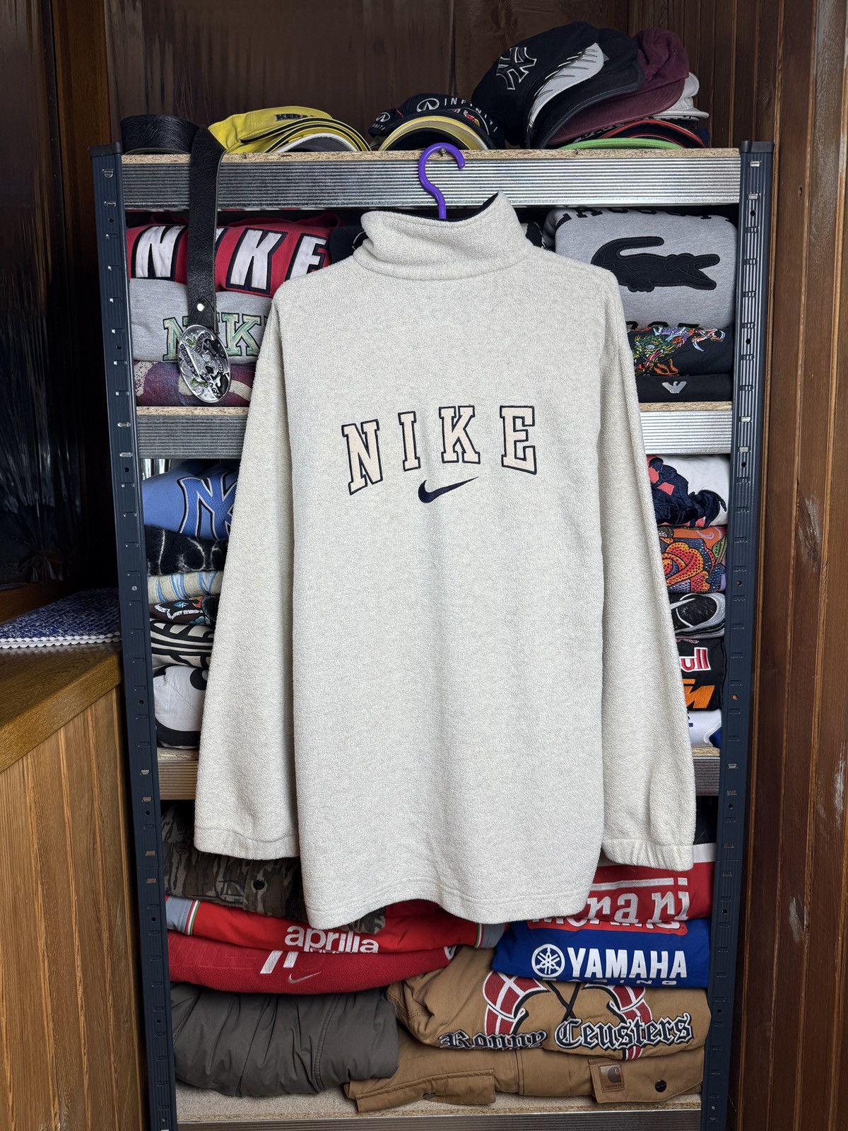 Nike NIKE VINTAGE FLEECE BIG LOGO Y2K SWOOSH 90s Size US M / EU 48-50 / 2 - 1 Thumbnail