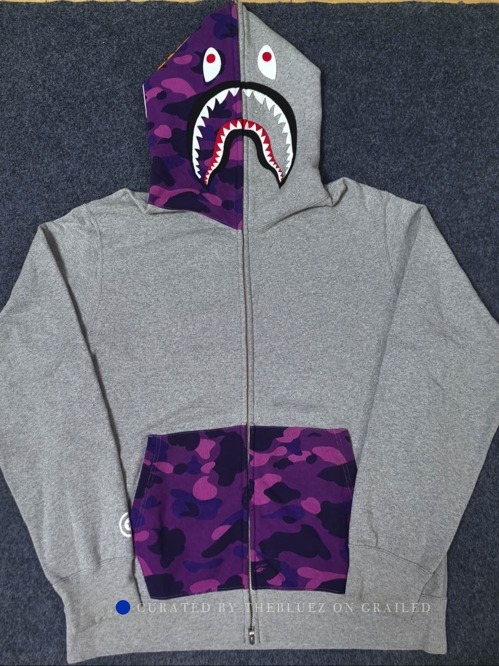Bape Colorful Camo Shark Hoodie in XXL Size US XXL / EU 58 / 5 - 1 Thumbnail