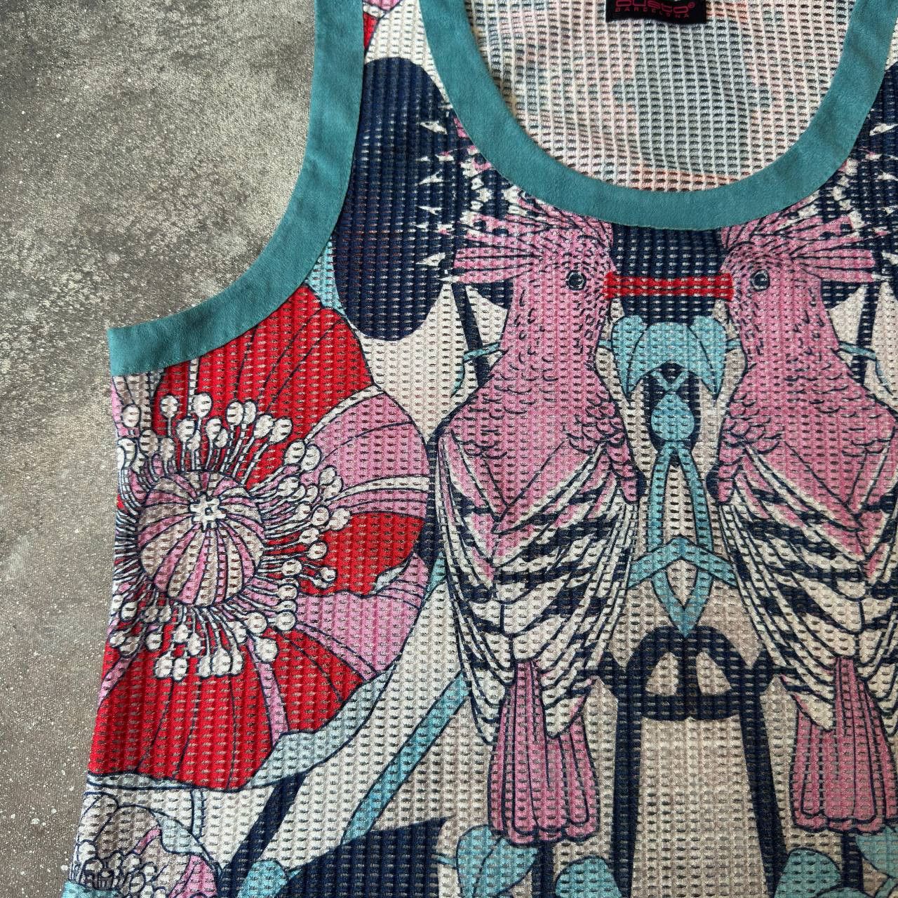 Custo Barcelona × Vintage Custo Barcelona Mesh Crazy Tank Top Size M / US 6-8 / IT 42-44 - 3 Thumbnail