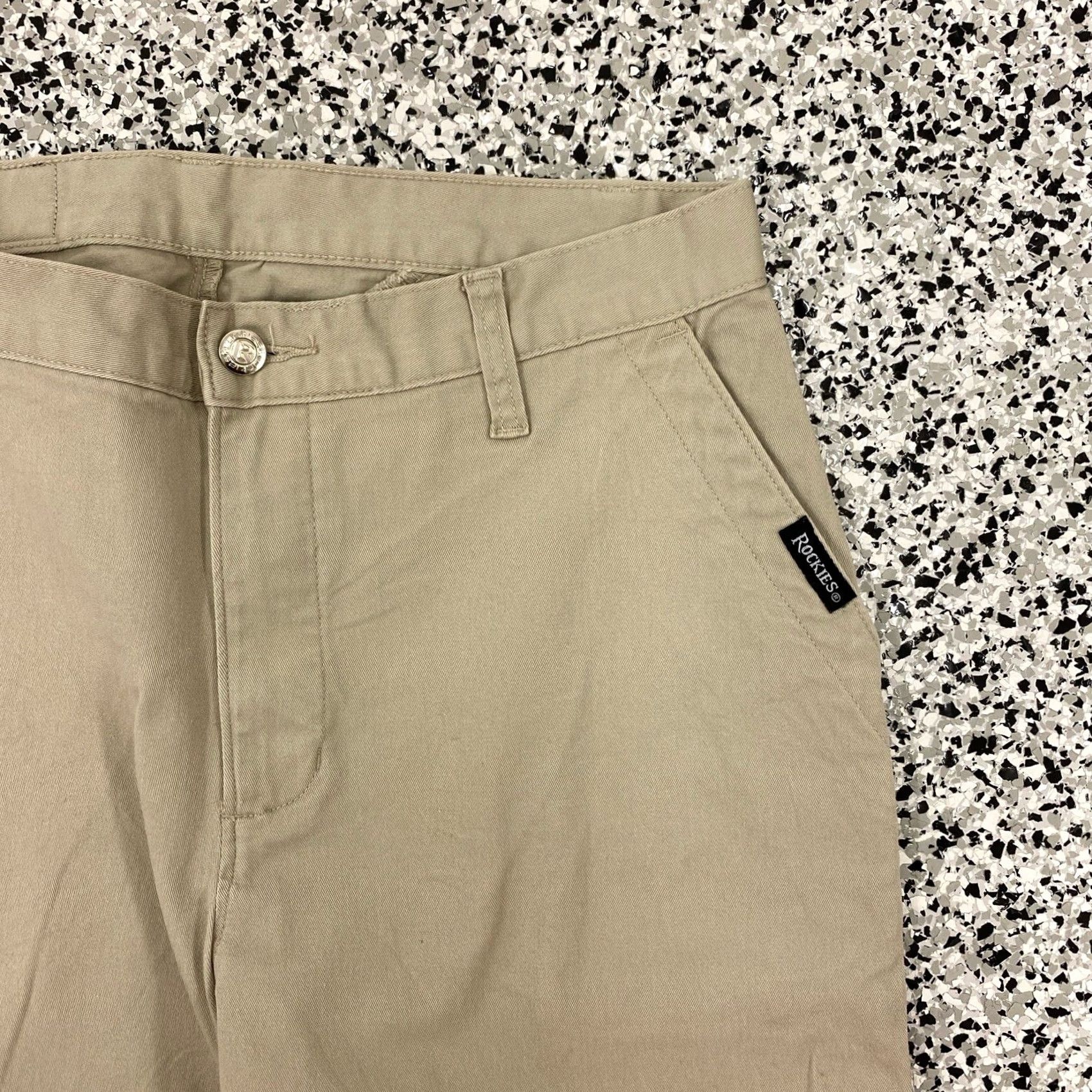 Vintage VINTAGE Rockies Jeanswear Western Women's Khaki Pants 12 Long Beige 31x31.25 Womens Size 34" / US 12 / IT 48 - 4 Thumbnail
