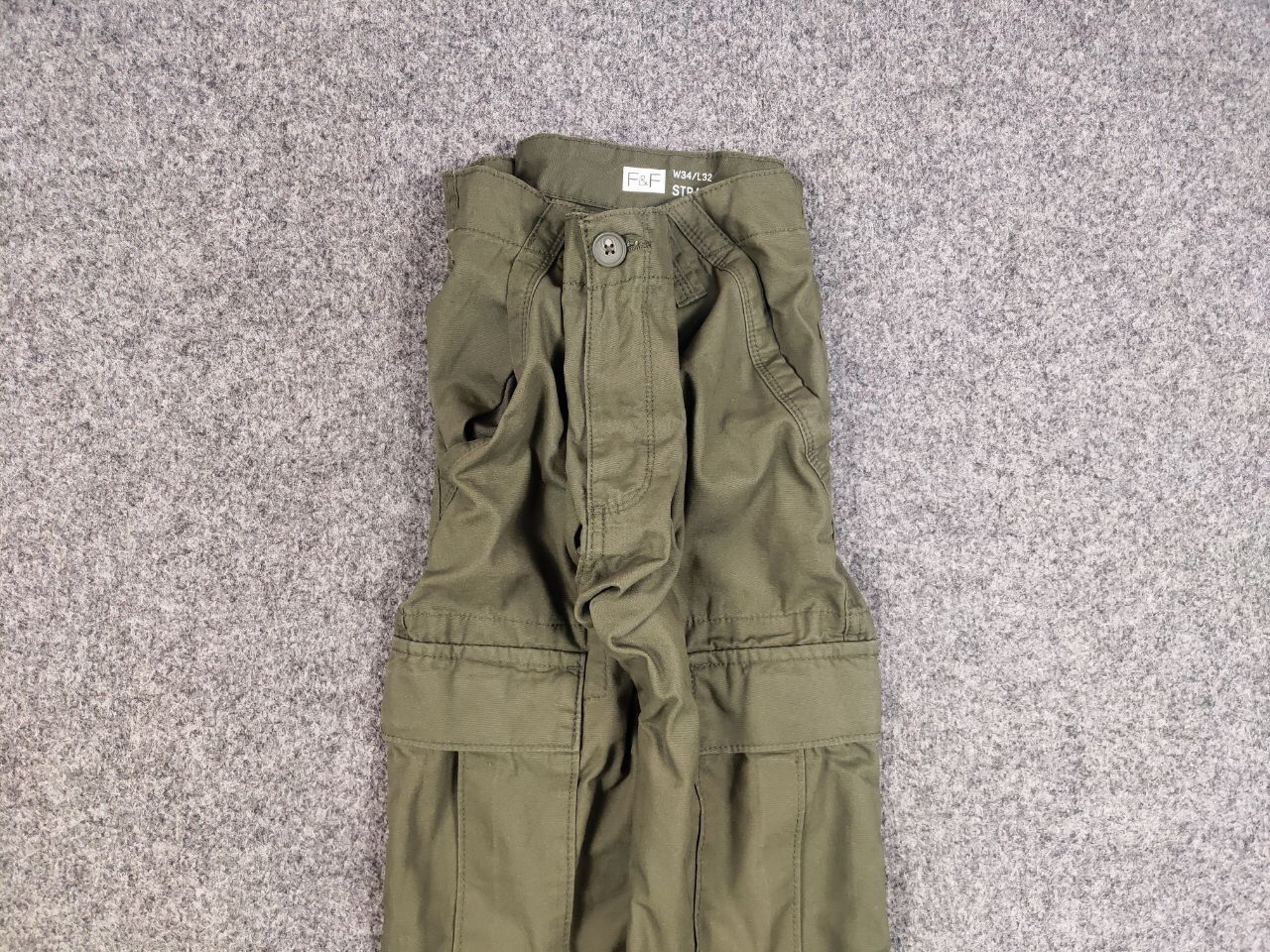 Japanese Brand Vintage Casual Japanese Style Green Cargo Straight Pants Size US 34 / EU 50 - 4 Thumbnail