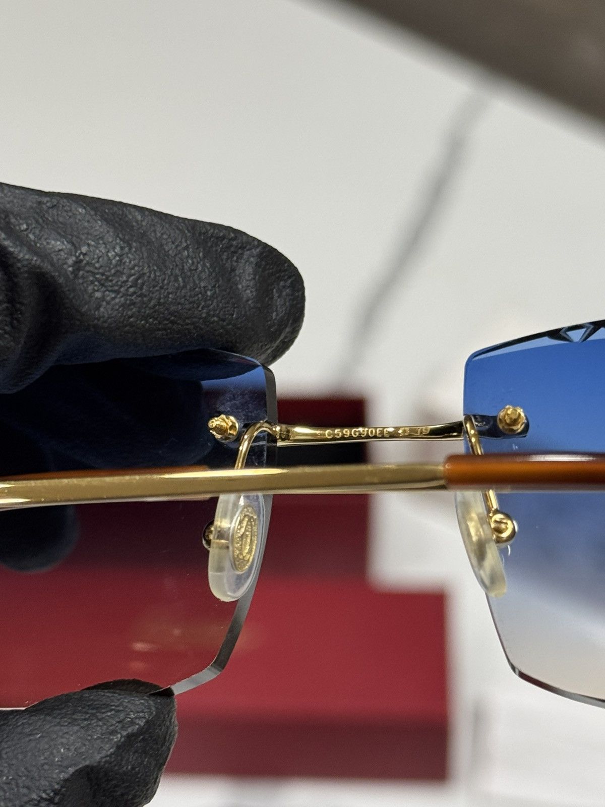 Cartier Cartier CT00920 001 Big C Frames w/ Custom Diamond Cut Lens Size ONE SIZE - 14 Thumbnail