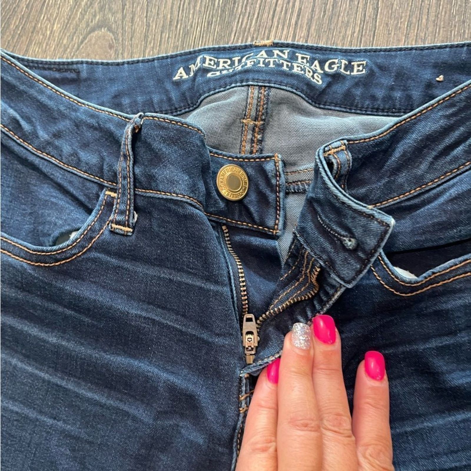 American Eagle Outfitters American Eagle Denim Super Stretch Denim Jeans Size 2 Short Size 26" / US 2 / IT 38 - 6 Thumbnail