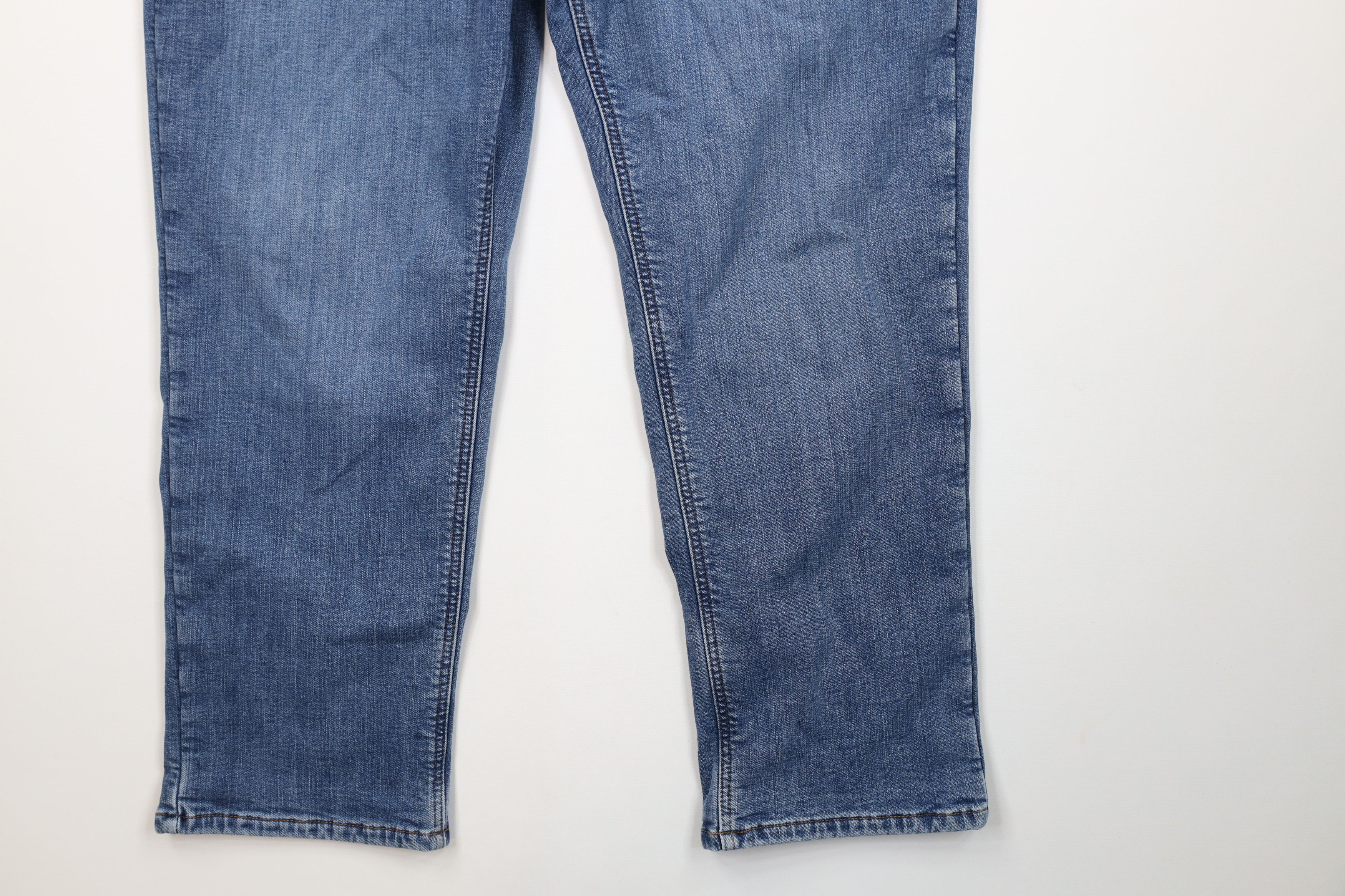 L.L. Bean Vintage LL Bean Fleece Lined Wide Leg Stretch Denim Jeans Size US 40 / EU 56 - 5 Thumbnail