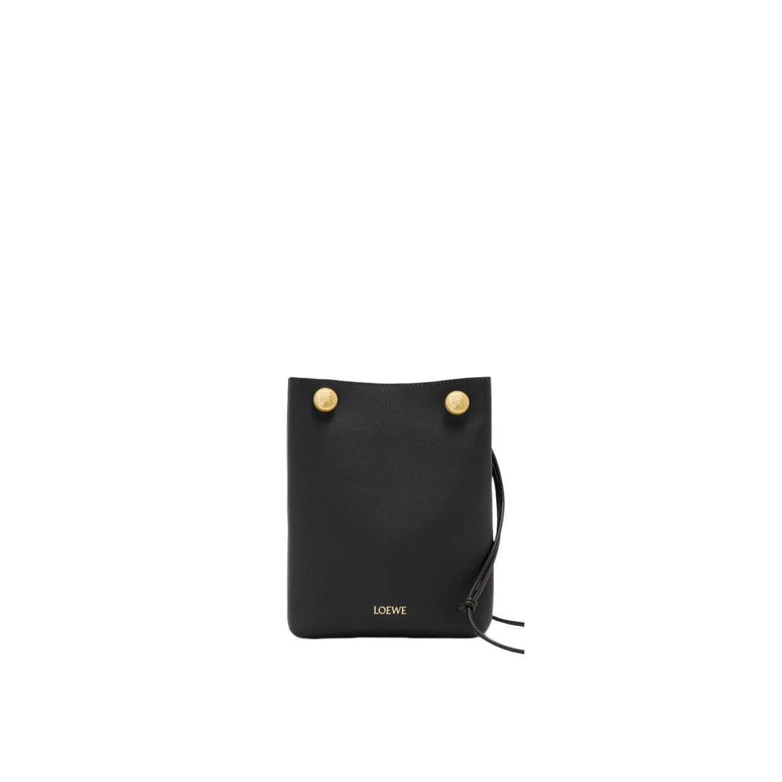 Loewe LOEWE Pebble $1850 Black Smooth Leather Pouch New And Authen Size ONE SIZE - 1 Thumbnail