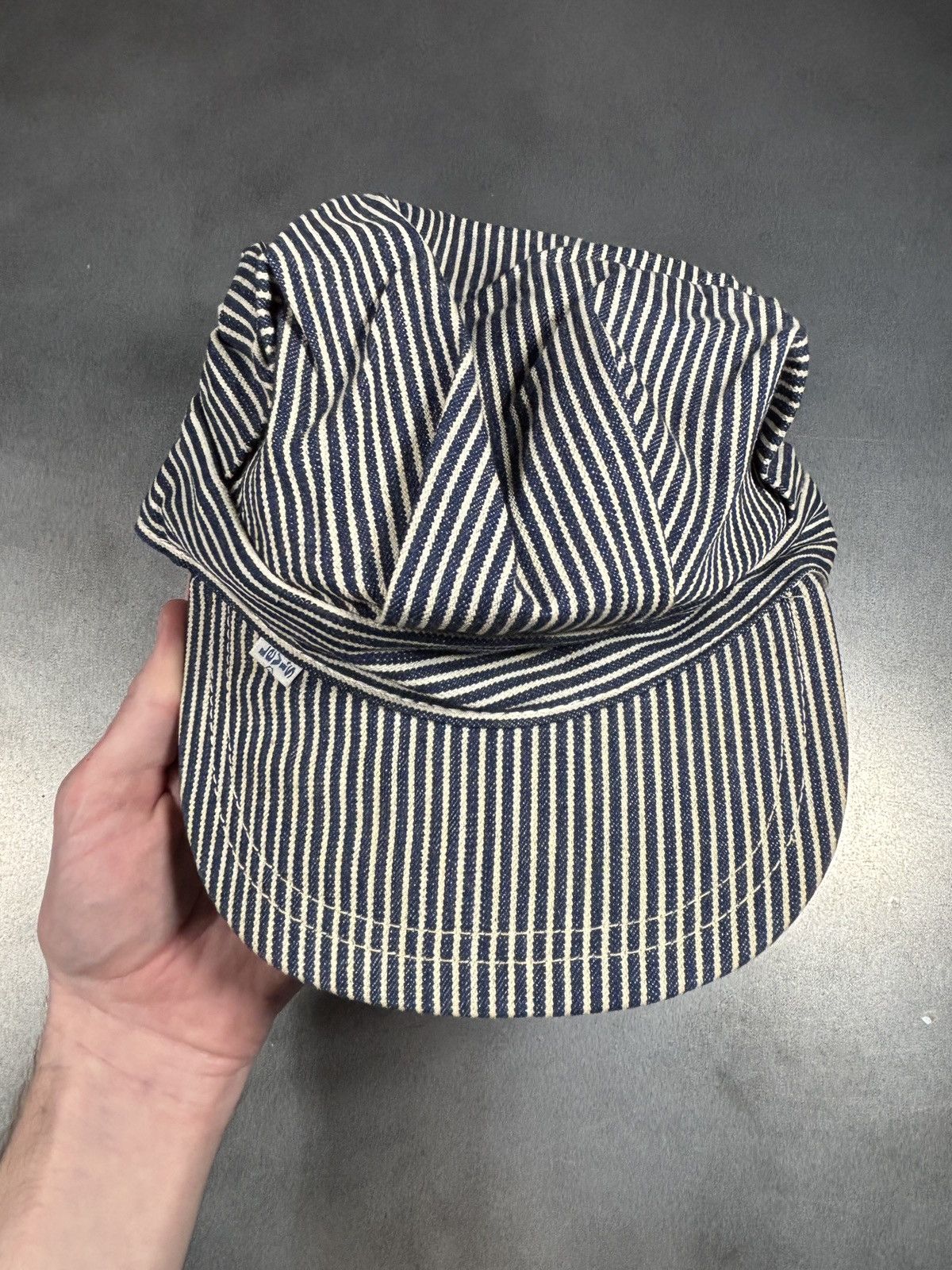 Levi's Vintage Levi's Railway Cap Hickory Stripe White Tab 60s 70s Size ONE SIZE - 4 Thumbnail