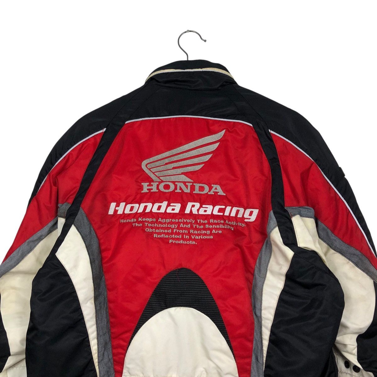 Vintage 📌Vintage Racing Jacket Motorcycle Honda Big Logo Spell Out Size US L / EU 52-54 / 3 - 10 Thumbnail