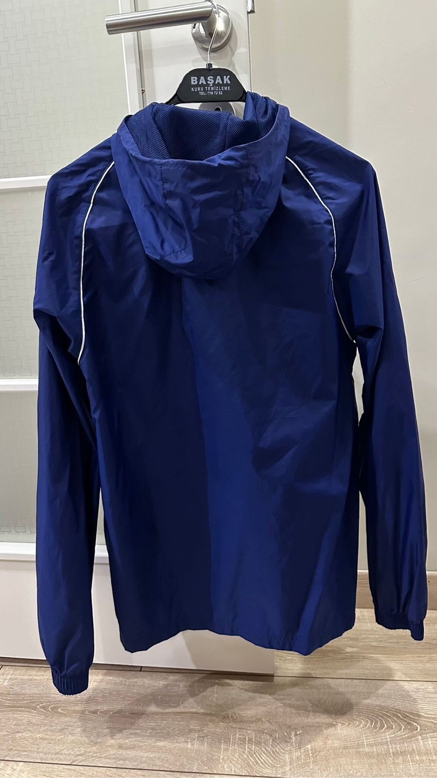 Adidas ADIDAS CORE RAIN JACKET/WINDBREAKER-Navy Blue-White Piping Size US S / EU 44-46 / 1 - 2 Thumbnail