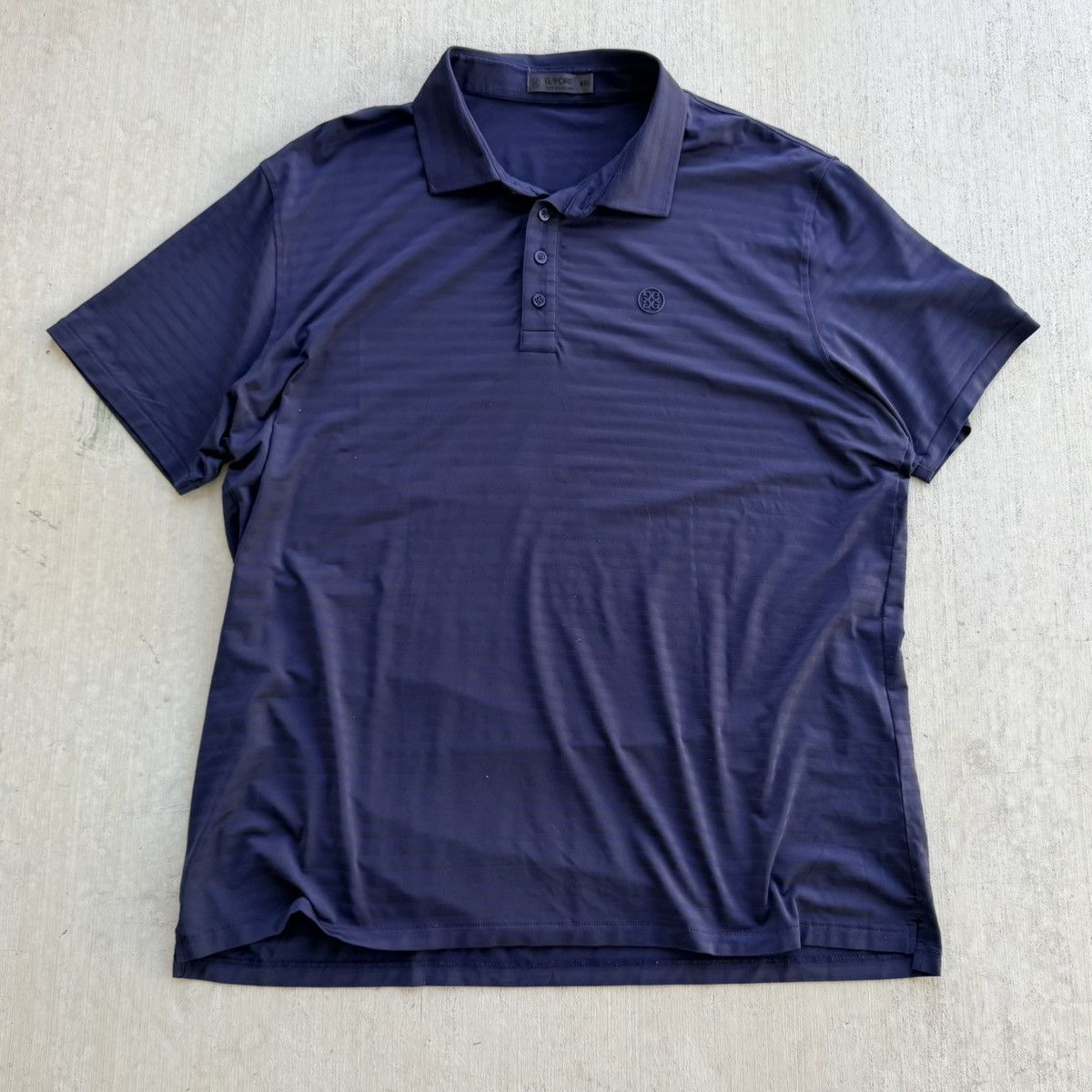 G/FORE G Fore Golf Polo Shirt Men Size 2XL Navy Blue Stripesd Size US XXL / EU 58 / 5 - 1 Thumbnail