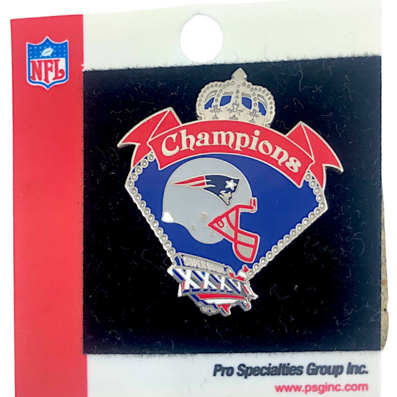 NFL New England Patriots 2002 Super Bowl XXXVI Champions Pin Size ONE SIZE - 1 Thumbnail