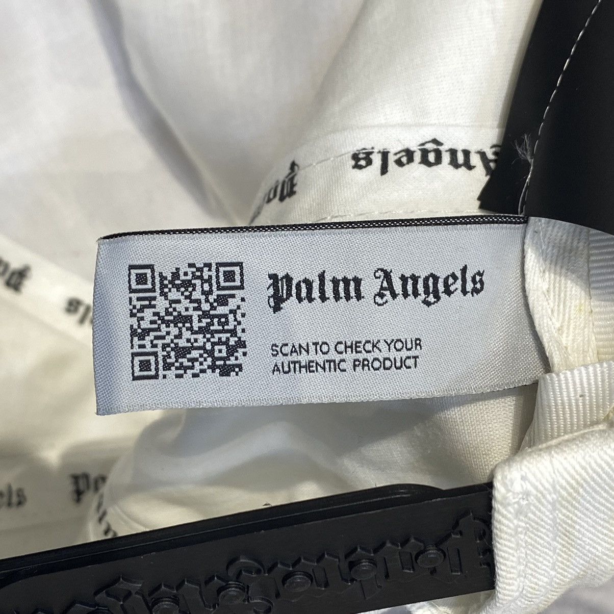 Palm Angels PALM ANGELS Logo Detailed Baseball Hat WHITE Size ONE SIZE - 13 Thumbnail