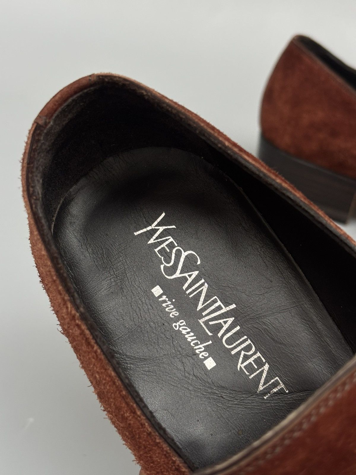 Yves Saint Laurent Yves Saint Laurent- Rive Gauche- Tomford era- Suede Loafers Size US 9 / EU 42 - 18 Thumbnail