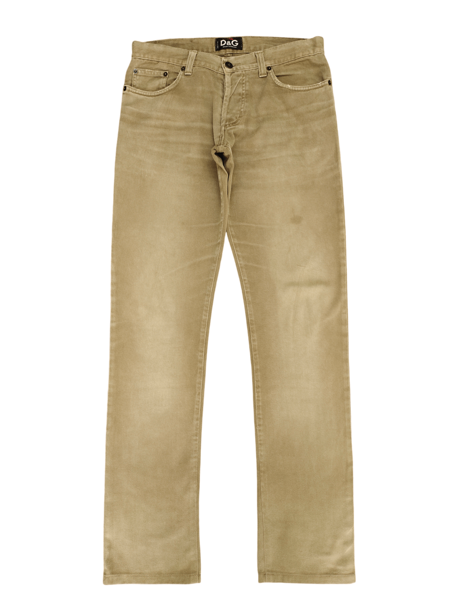 Dolce & Gabbana Dolce & Gabbana Brown Faded Distress Denim Pants Size US 32 / EU 48 - 1 Thumbnail