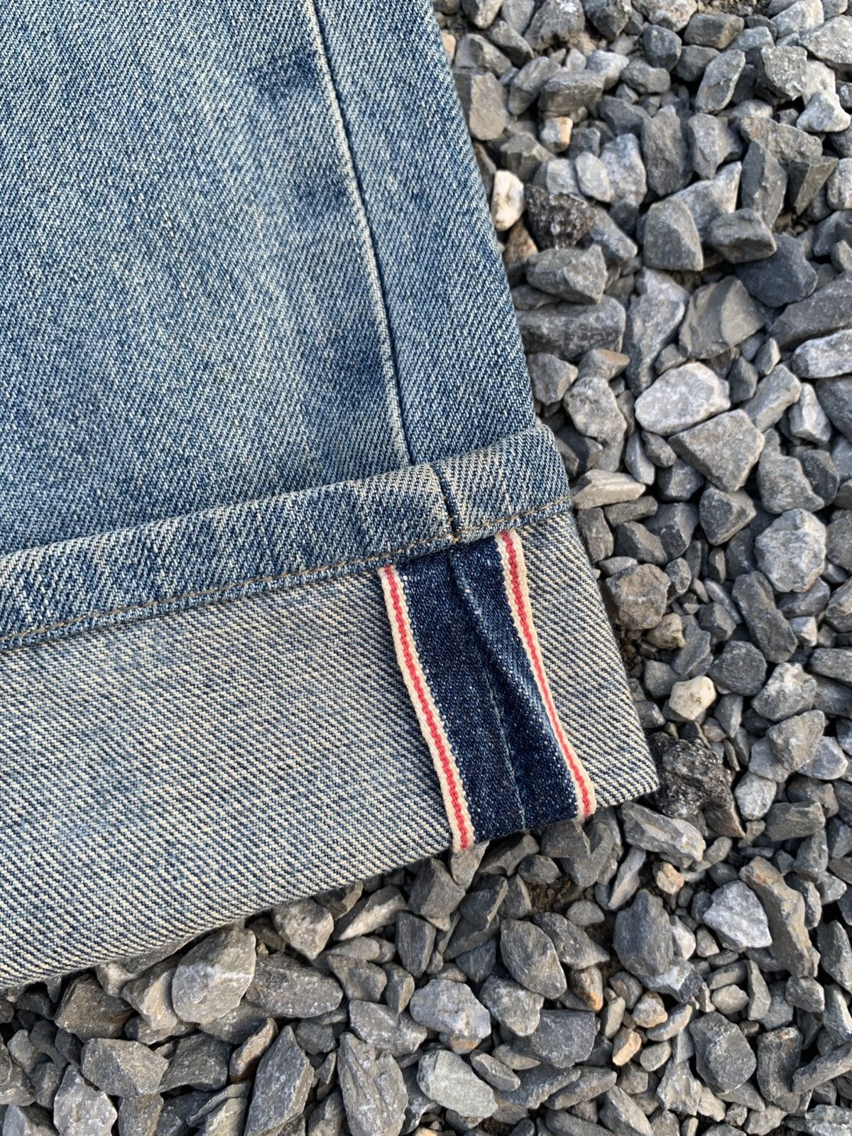 Kapital VINTAGE EDWIN SELVEDGE RUSTY FADED DISTRESSED DENIM Size US 27 - 9 Thumbnail