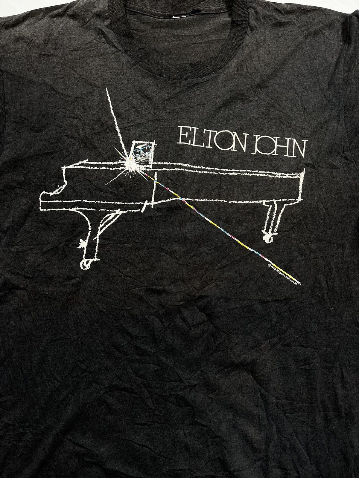 Band Tees × Vintage Vintage 80s 1986 Elton John World Tour 86/87 Size US L / EU 52-54 / 3 - 3 Thumbnail