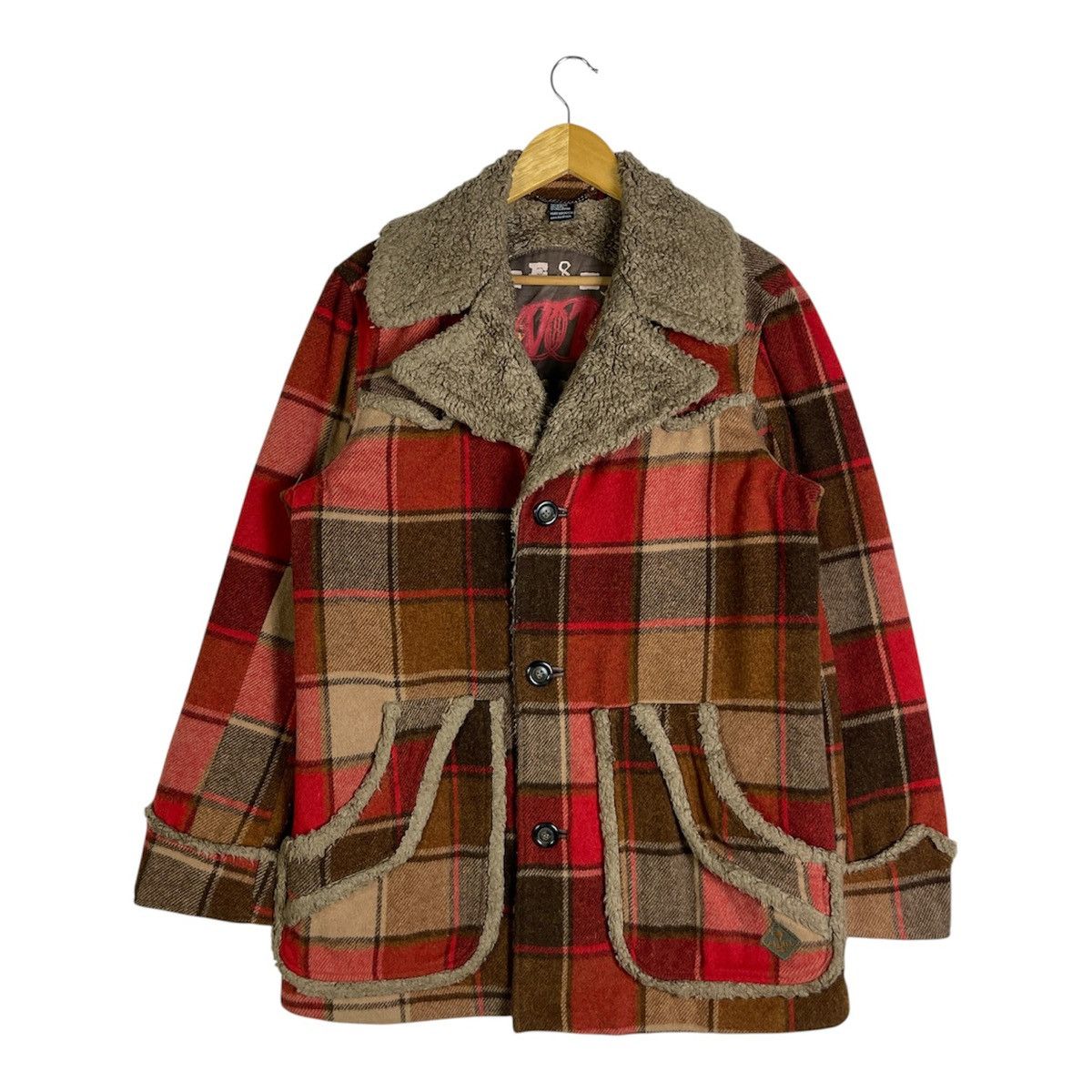 Diesel Vintage Diesel Core Wool Plaid Mountain Sherpa Ranch Coat Size US M / EU 48-50 / 2 - 1 Thumbnail