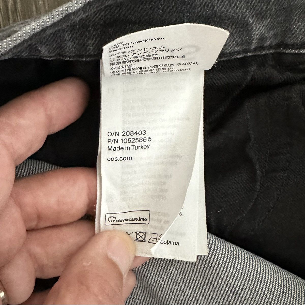 Cos COS Grey Slim Jeans Size 31 x 29 Size US 31 - 9 Thumbnail