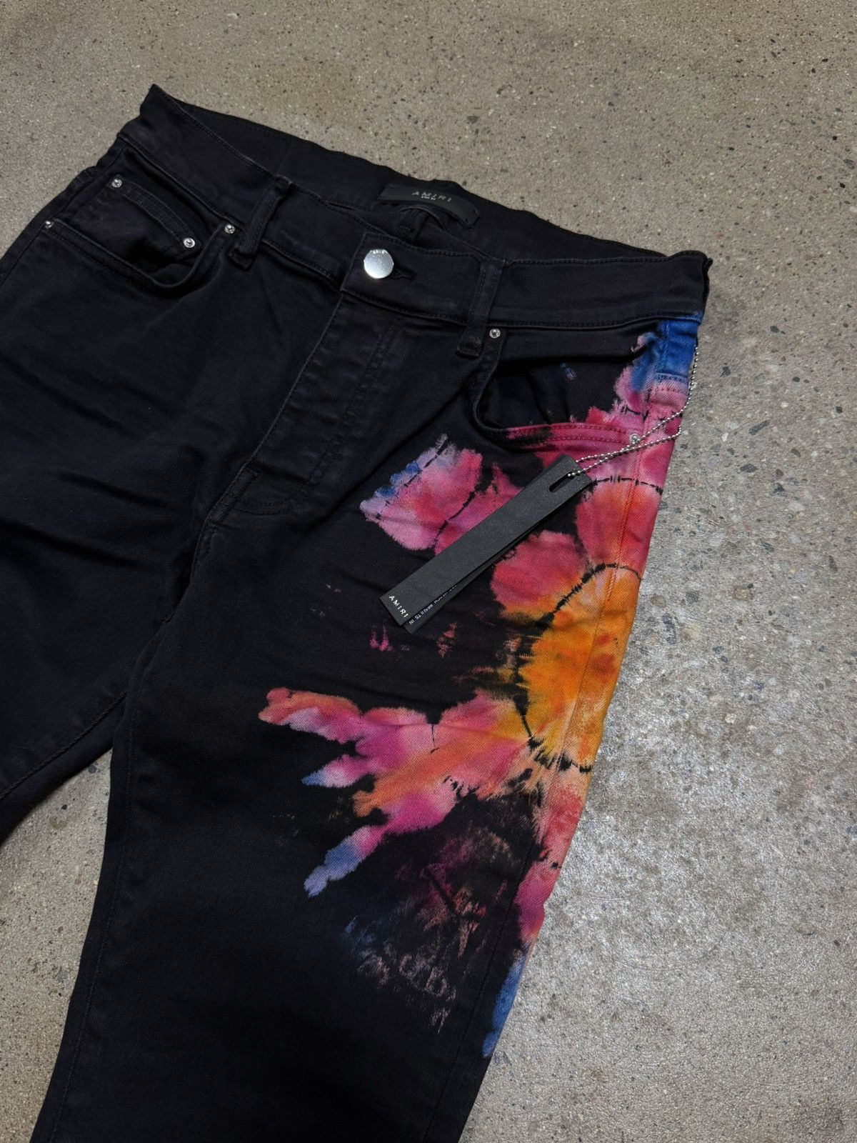 Amiri Amiri Tie Dye Print Denim Jeans NEW 1300$ Size US 29 - 3 Thumbnail