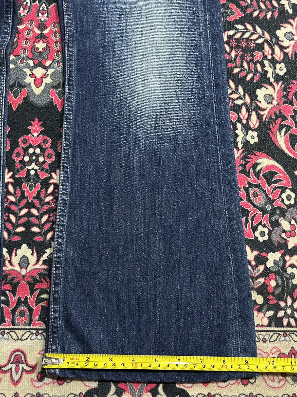 Hollister × Midwest Kids Hollister Boomer Low Rise Slim Bootcut Dark Blue Flare Jeans Size US 32 / EU 48 - 17 Thumbnail