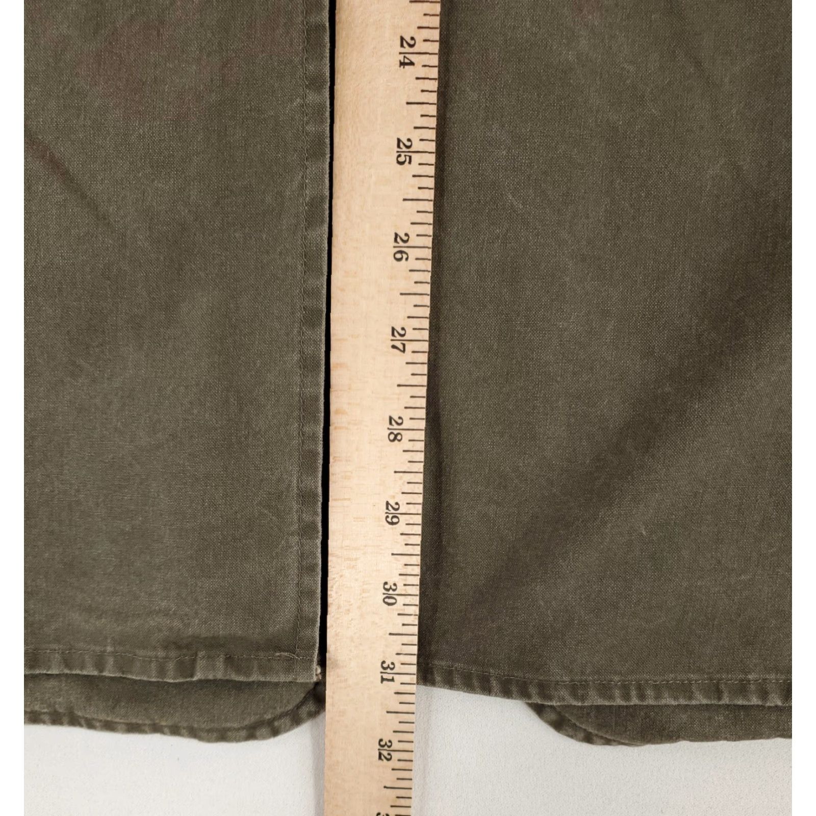 Vintage LL Bean Ojai Chore Jacket Gray Mens 44 Blazer Padded Shoulders Cotton Jacket Mens 44 Size 44R - 6 Thumbnail