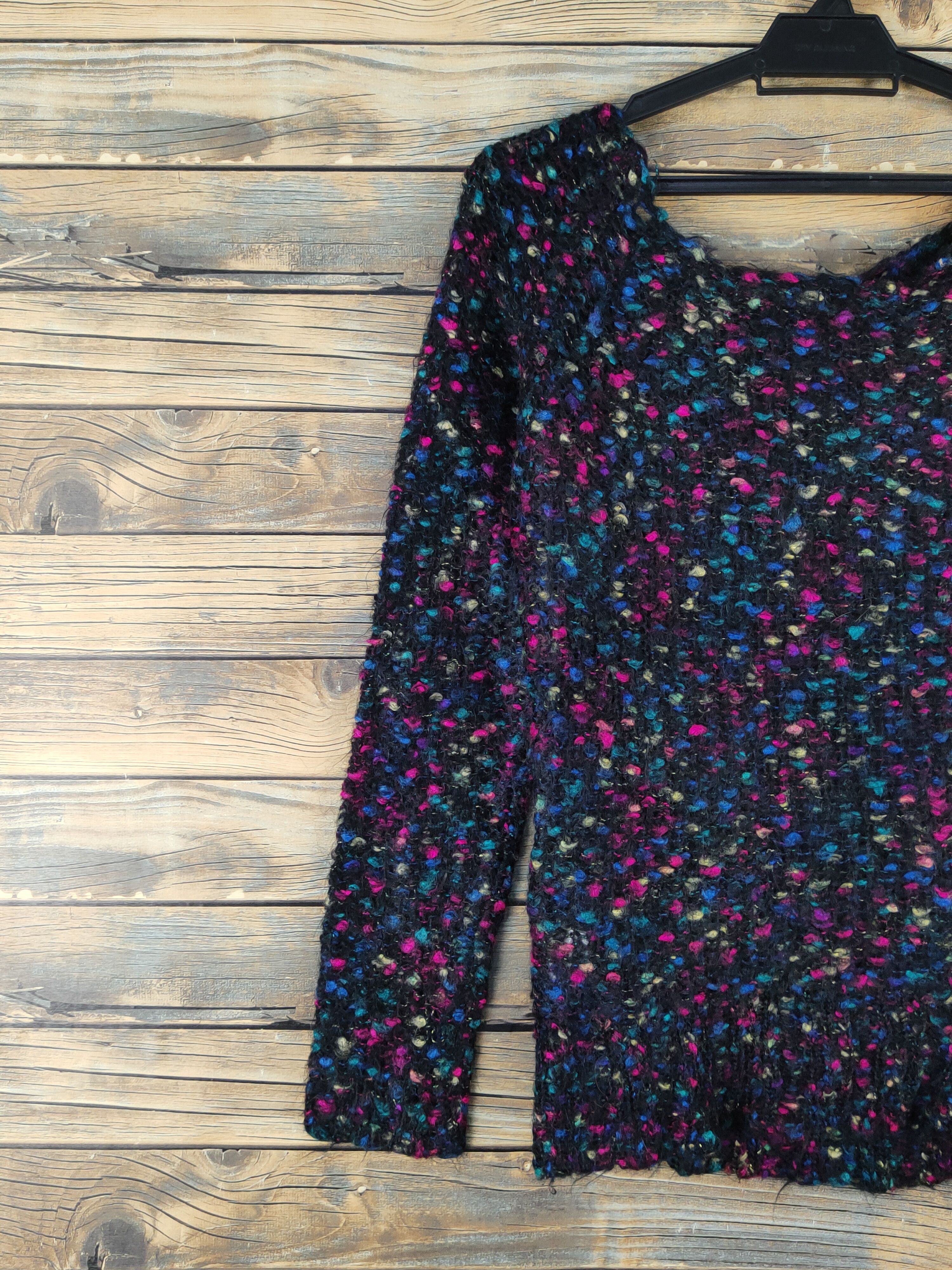 Japanese Brand × Vintage Nouesue Black Knitwear Sweatshirts #W1672 Size S / US 4 / IT 40 - 8 Thumbnail