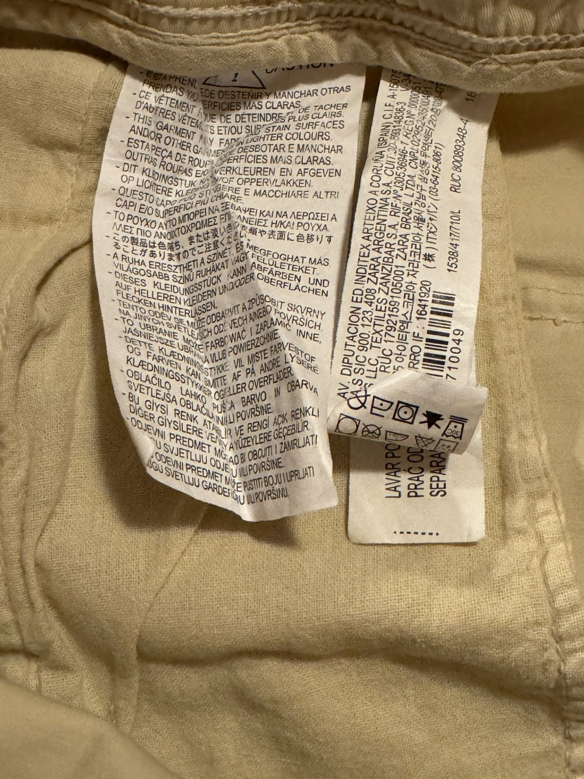 Rhude × Zara Zara x Rhuigi Cargo Pants Tan Khaki Size Large Men’s Rhude Size US 34 / EU 50 - 10 Thumbnail
