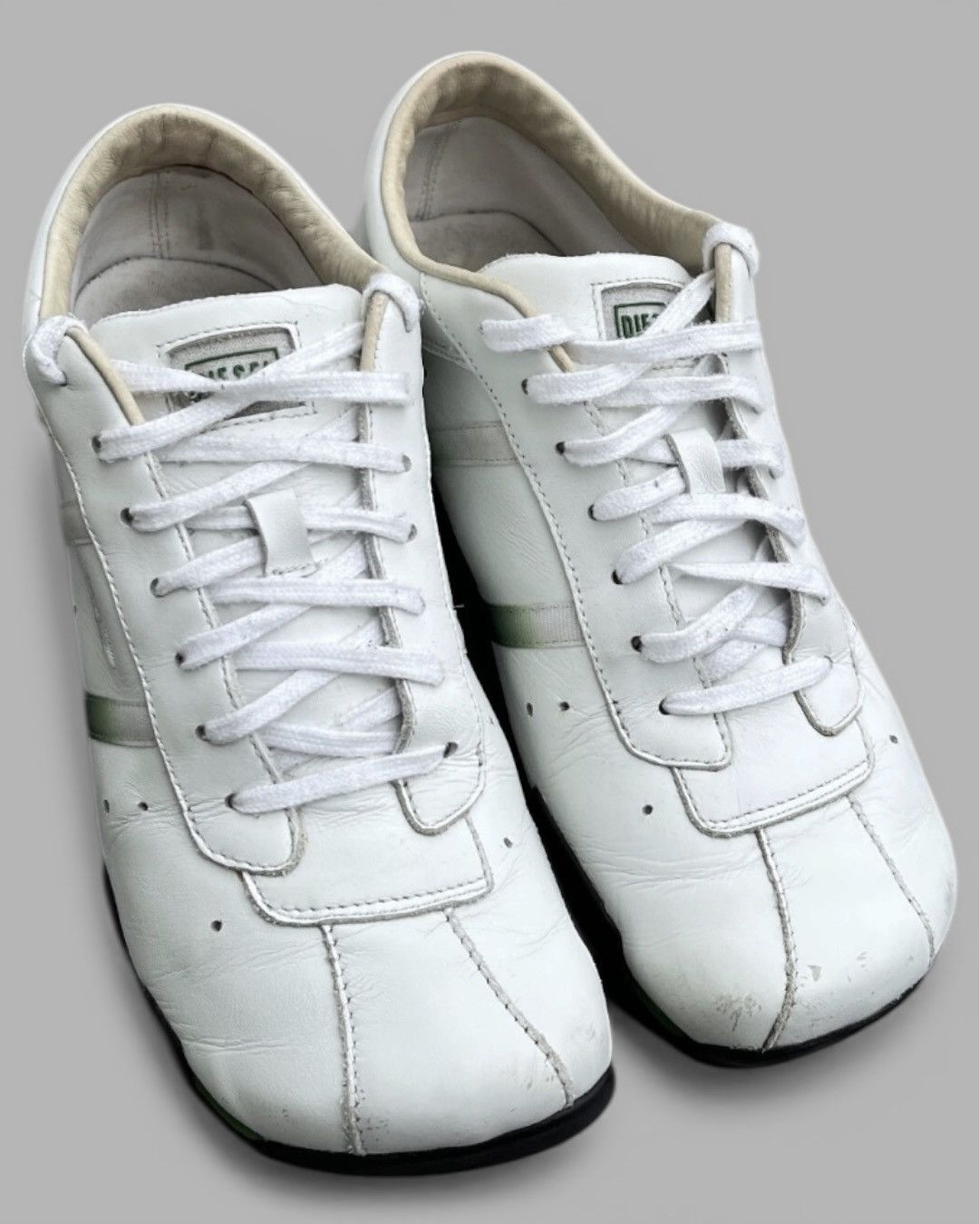 Diesel 🔥Vintage 2000’s DIESEL Low Top Leather Sneakers Size US 9 / IT 39 - 5 Thumbnail