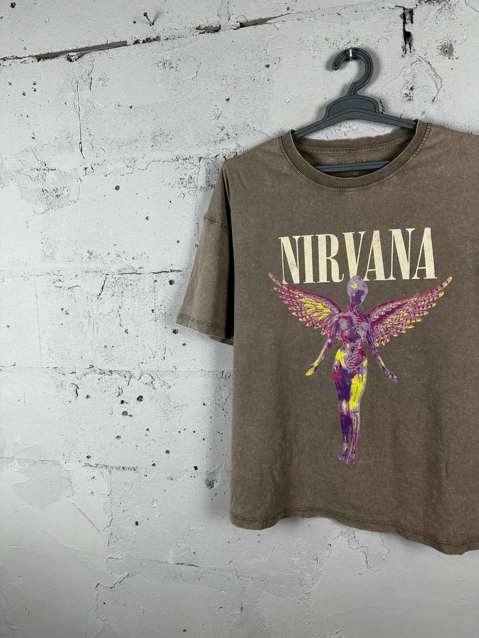 Band Tees × Nirvana × Vintage NIRVANA IN UTERO Band T Shirt Faded BOOTLEG Size US M / EU 48-50 / 2 - 2 Thumbnail