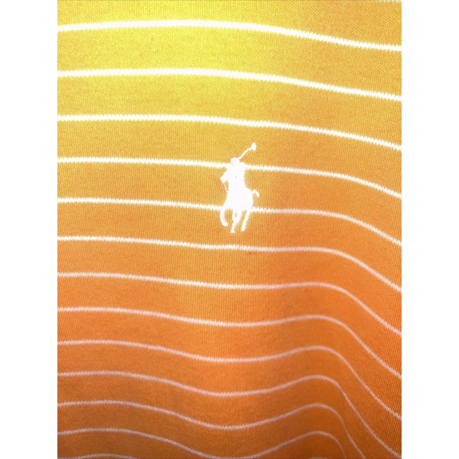 Ralph Lauren Polo Ralph Lauren Men’s Shirt Custom Fit Orange Striped XL Size US XL / EU 56 / 4 - 2 Thumbnail