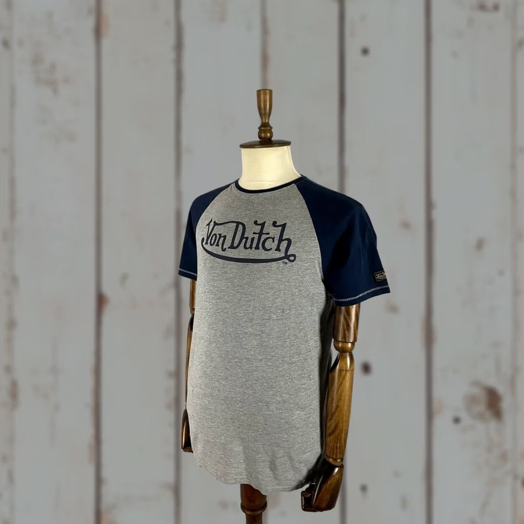 Von Dutch Von Dutch T-Shirt XL Gray Cotton Crew Neck Short Sleeve Mens Vintage Size US XL / EU 56 / 4 - 1 Thumbnail