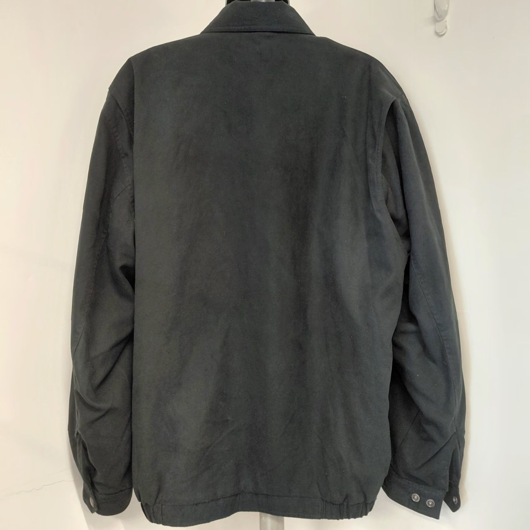 Vintage Trust USA Coat Jacket Mens 2XL Black Soft Shell Overcoat Quilted Lined Warm Size US XXL / EU 58 / 5 - 5 Thumbnail
