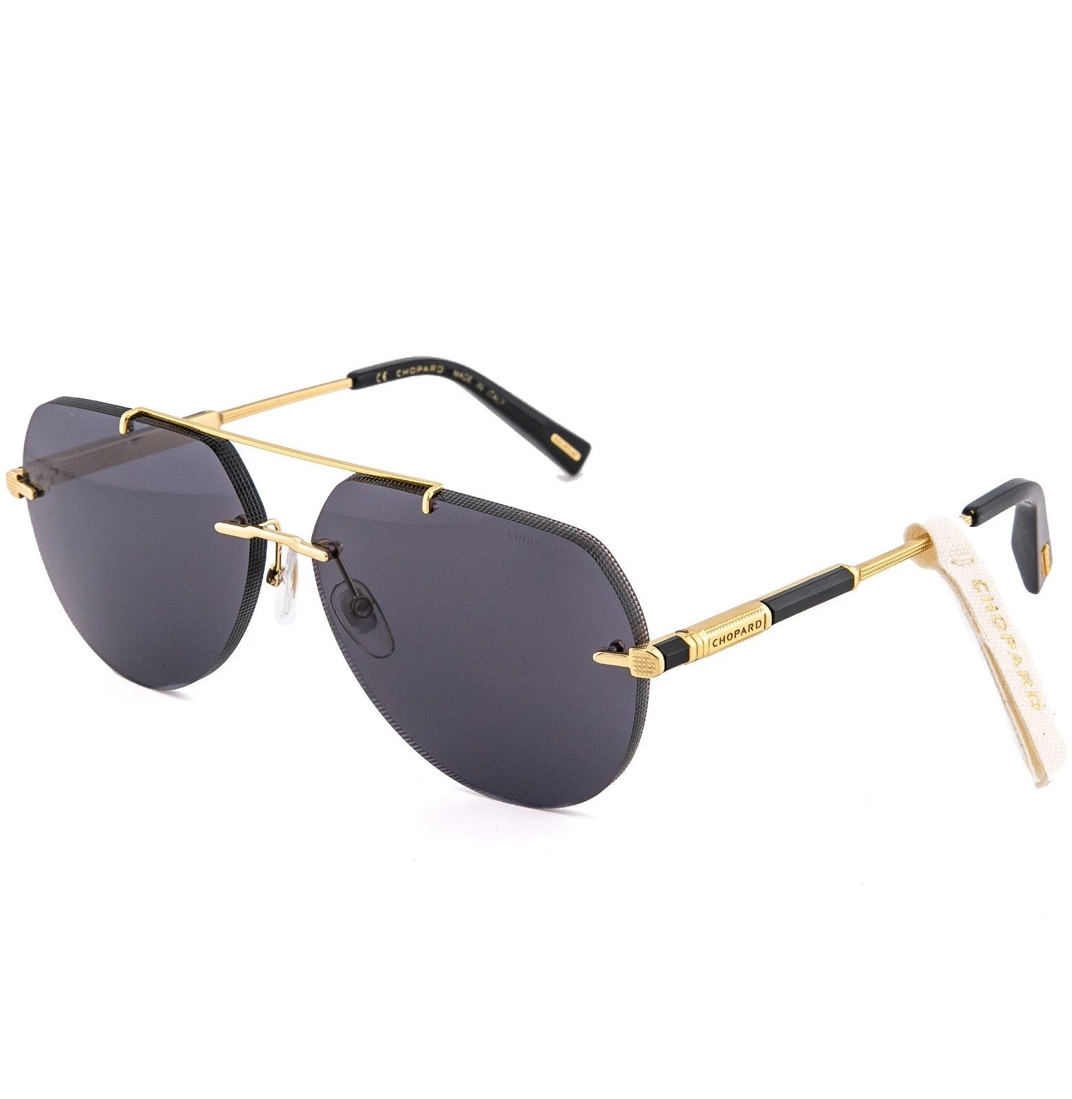 Chopard CHOPARD L.U.C. G37 Aviator SCHG37 Unisex Rimless Sunglasses Size ONE SIZE - 3 Thumbnail